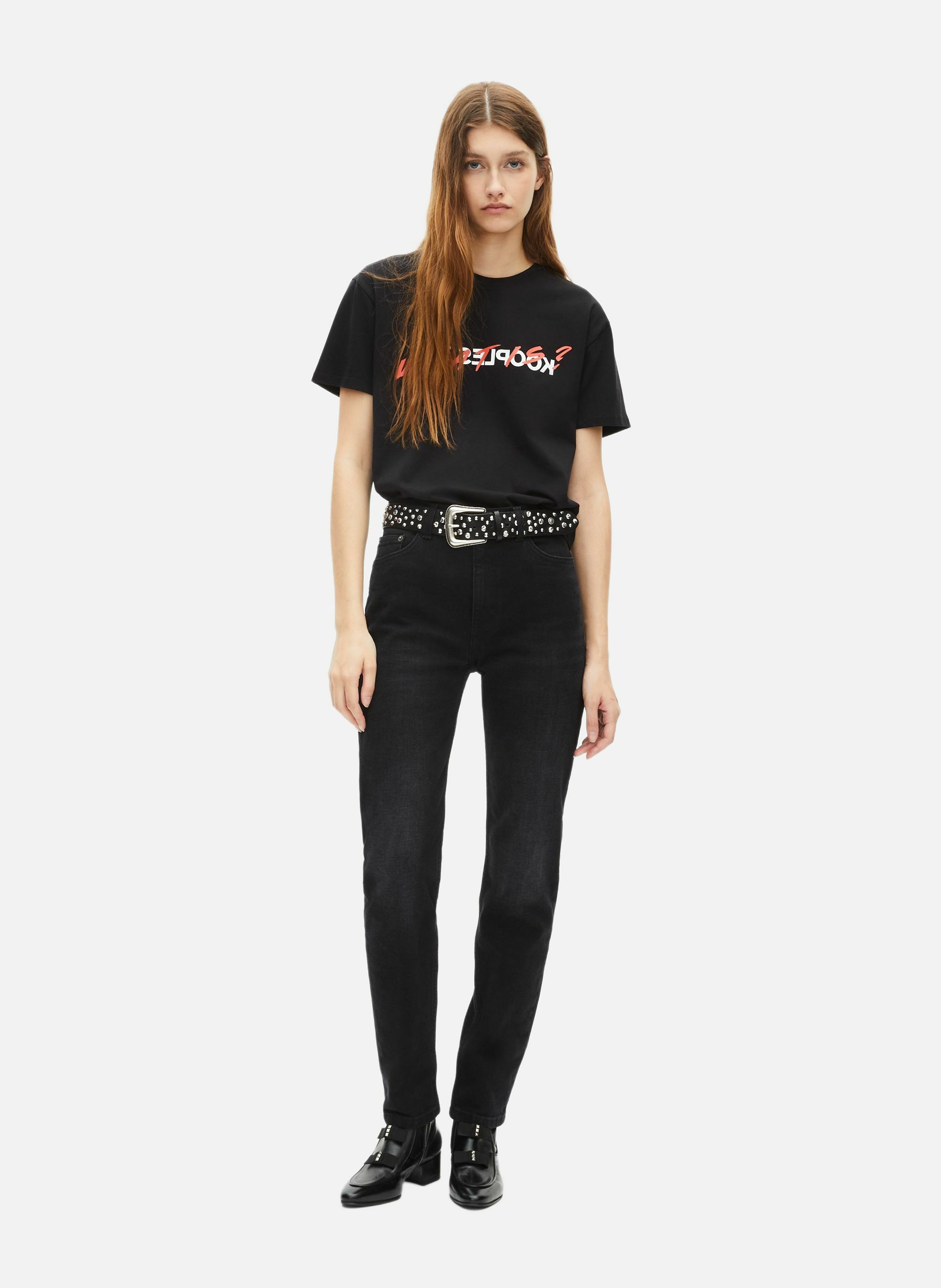 T-shirt coton imprimé What Is THE KOOPLES Noir