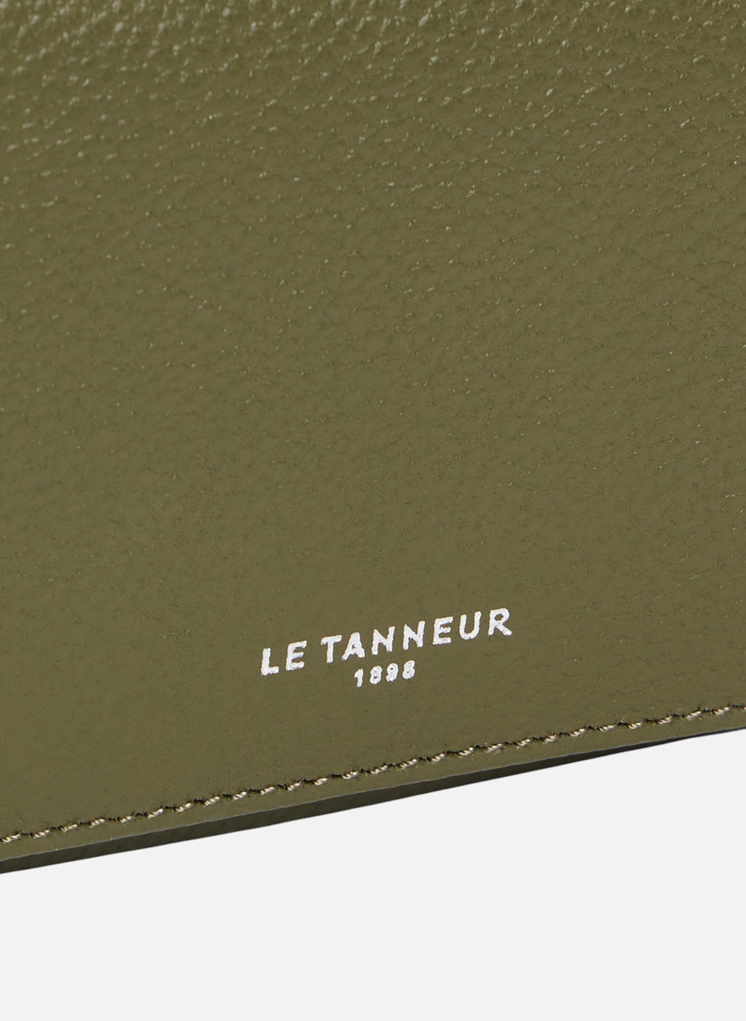 Portefeuille emilie en cuir grainé LE TANNEUR Vert