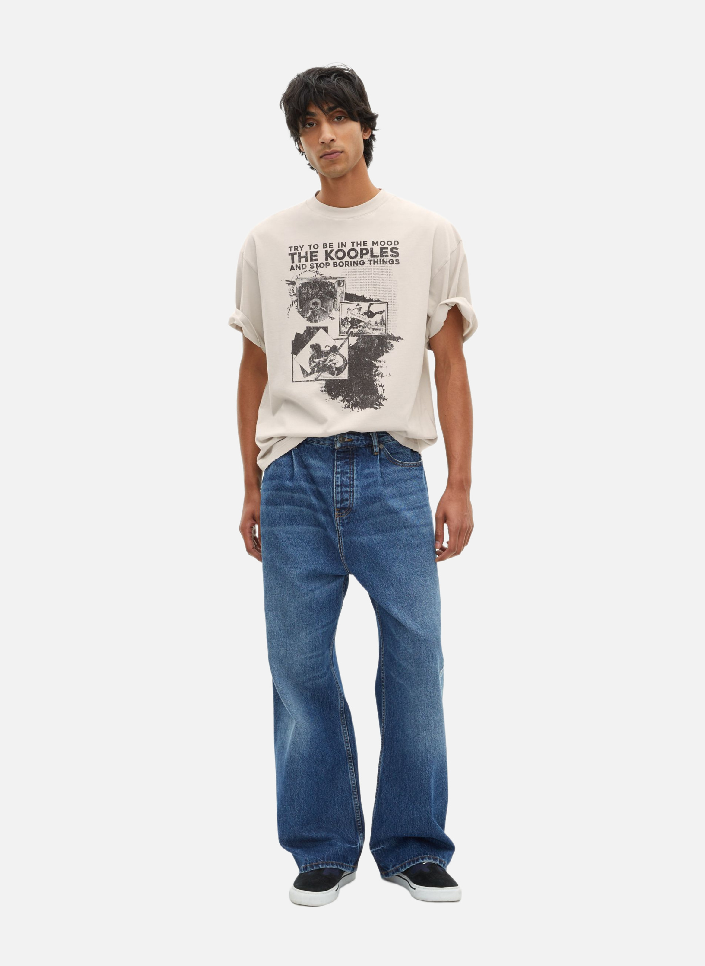 T-shirt avec sérigraphie THE KOOPLES Gris