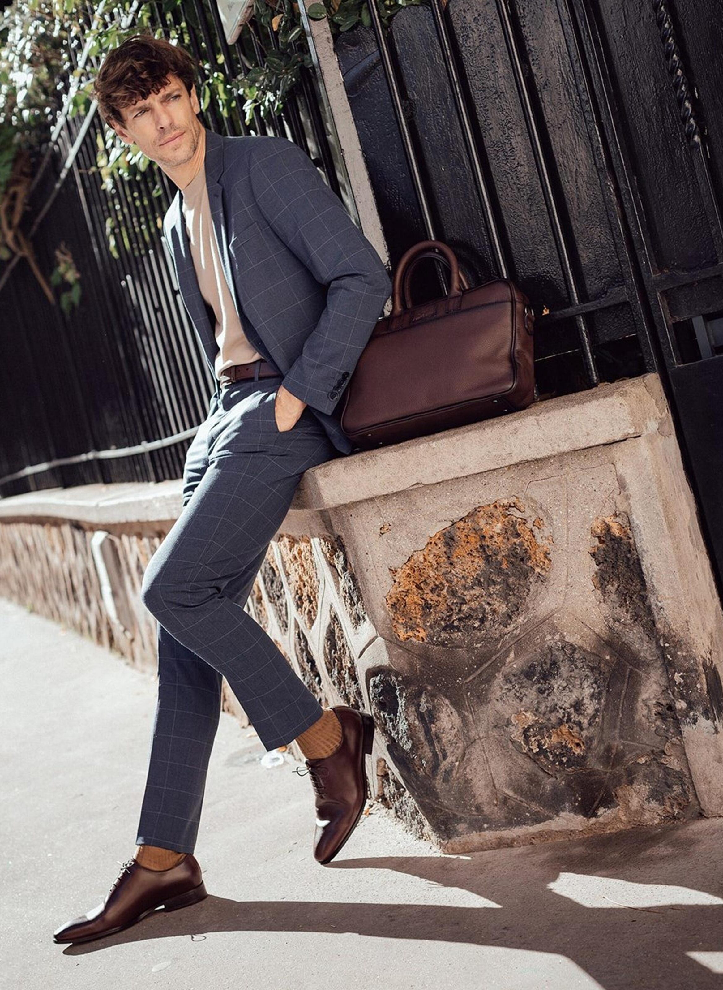 Richelieu cuir broadway FINSBURY Marron