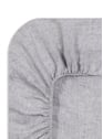 Drap housse en lin lavé | Argent by AU PRINTEMPS PARIS AU PRINTEMPS PARIS Drap housse en lin lavé | Argent