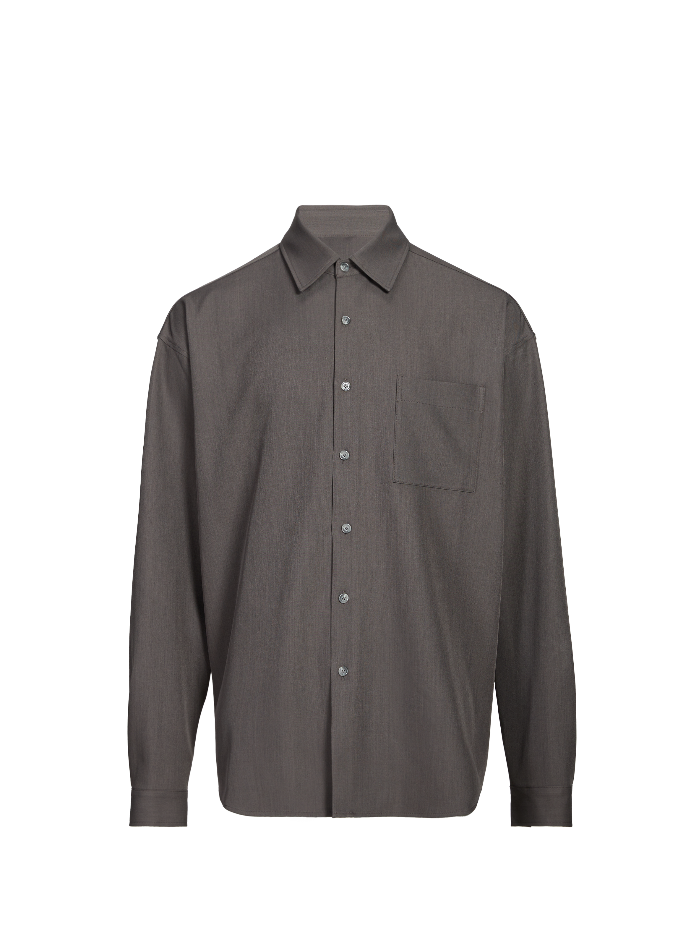 MERELY MADE Chemise large à col classique Gris