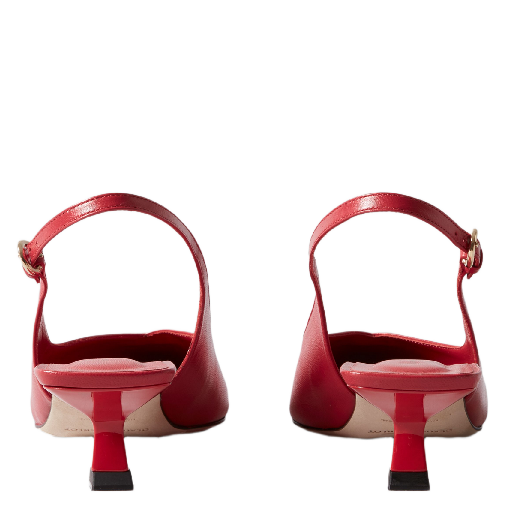 Escarpins en cuir CLAUDIE PIERLOT Rouge