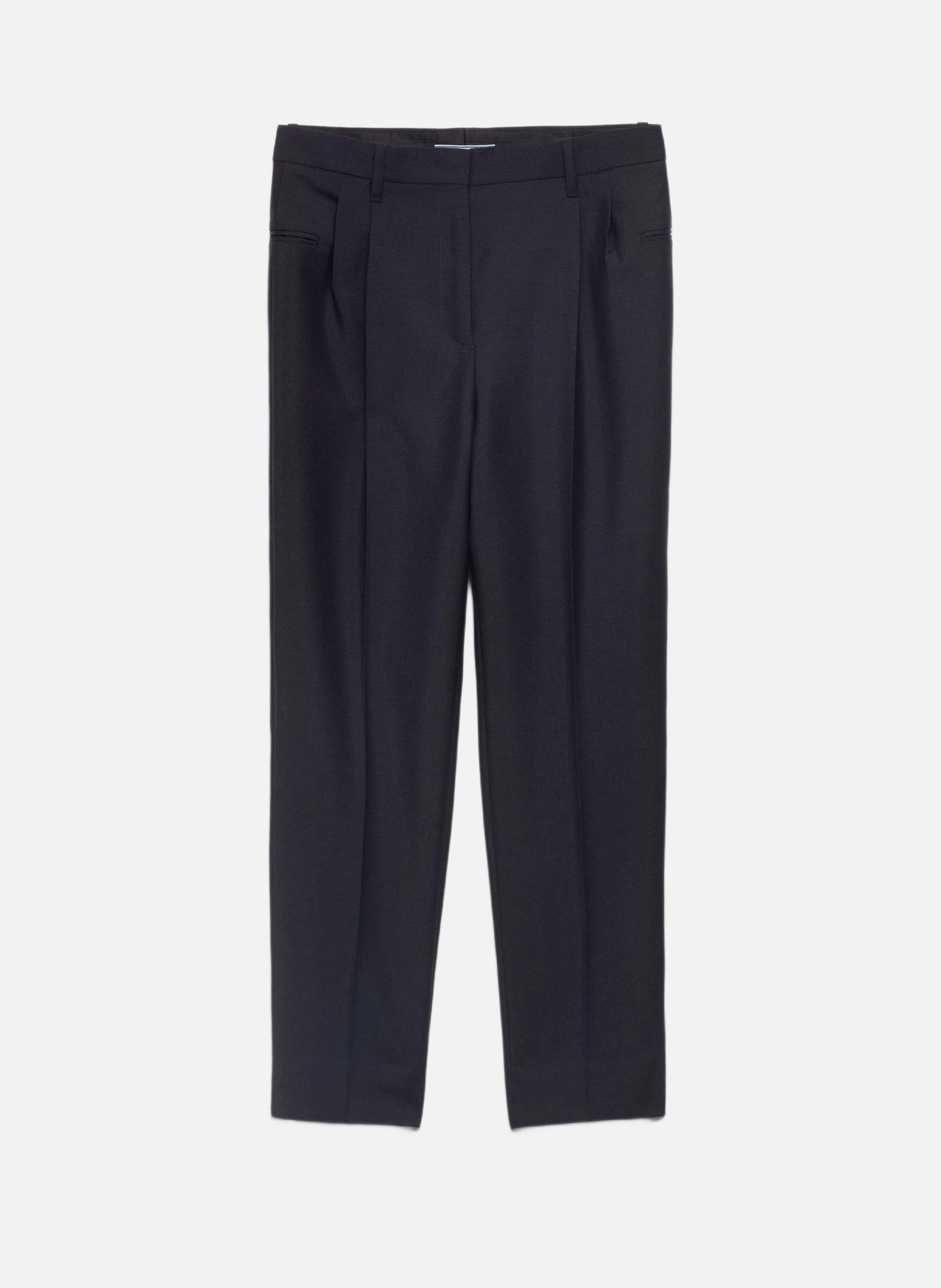 Pantalon en mohair de chevreau PRADA Bleu