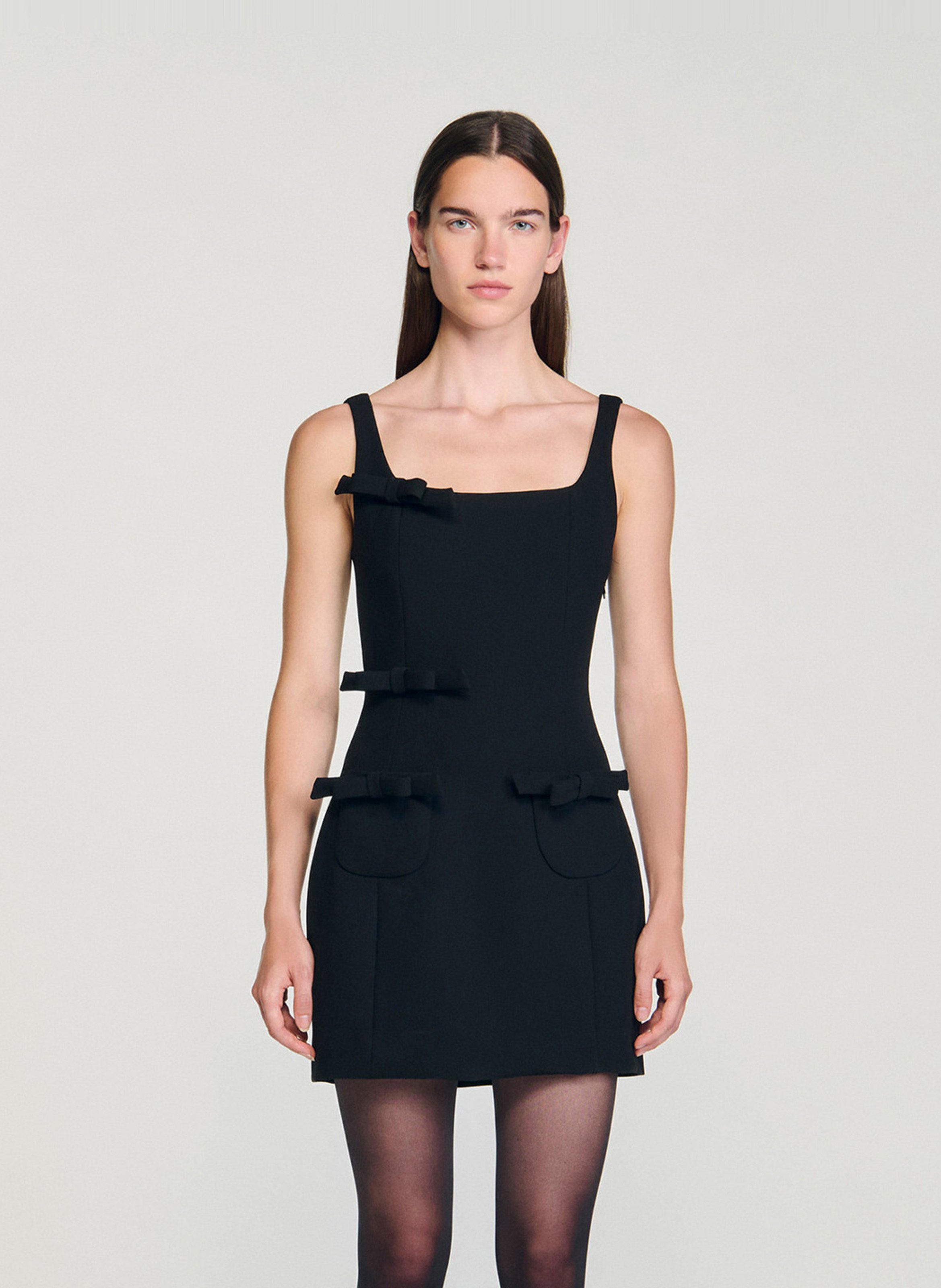 Robe courte moulante SANDRO Noir