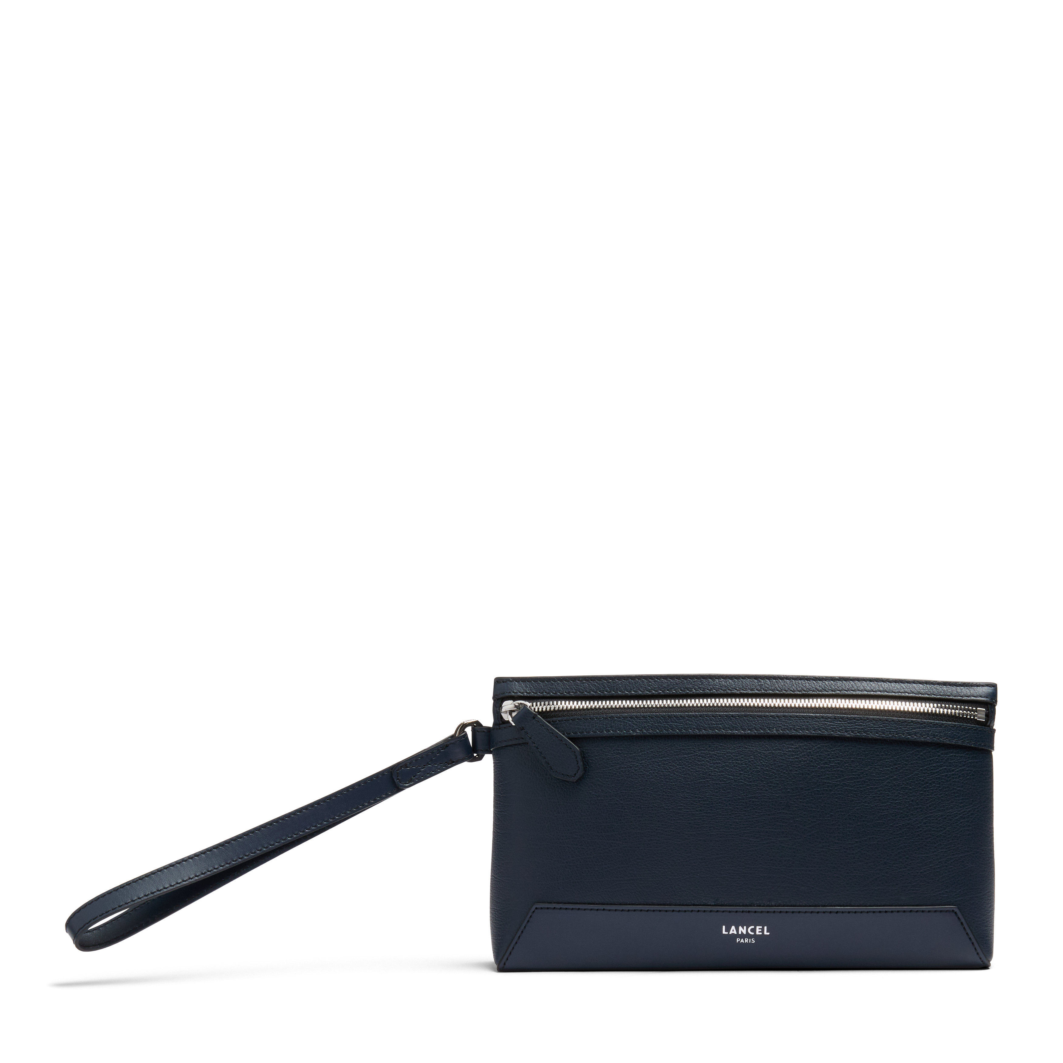Pochette zippée s milo de lancel en cuir LANCEL Bleu