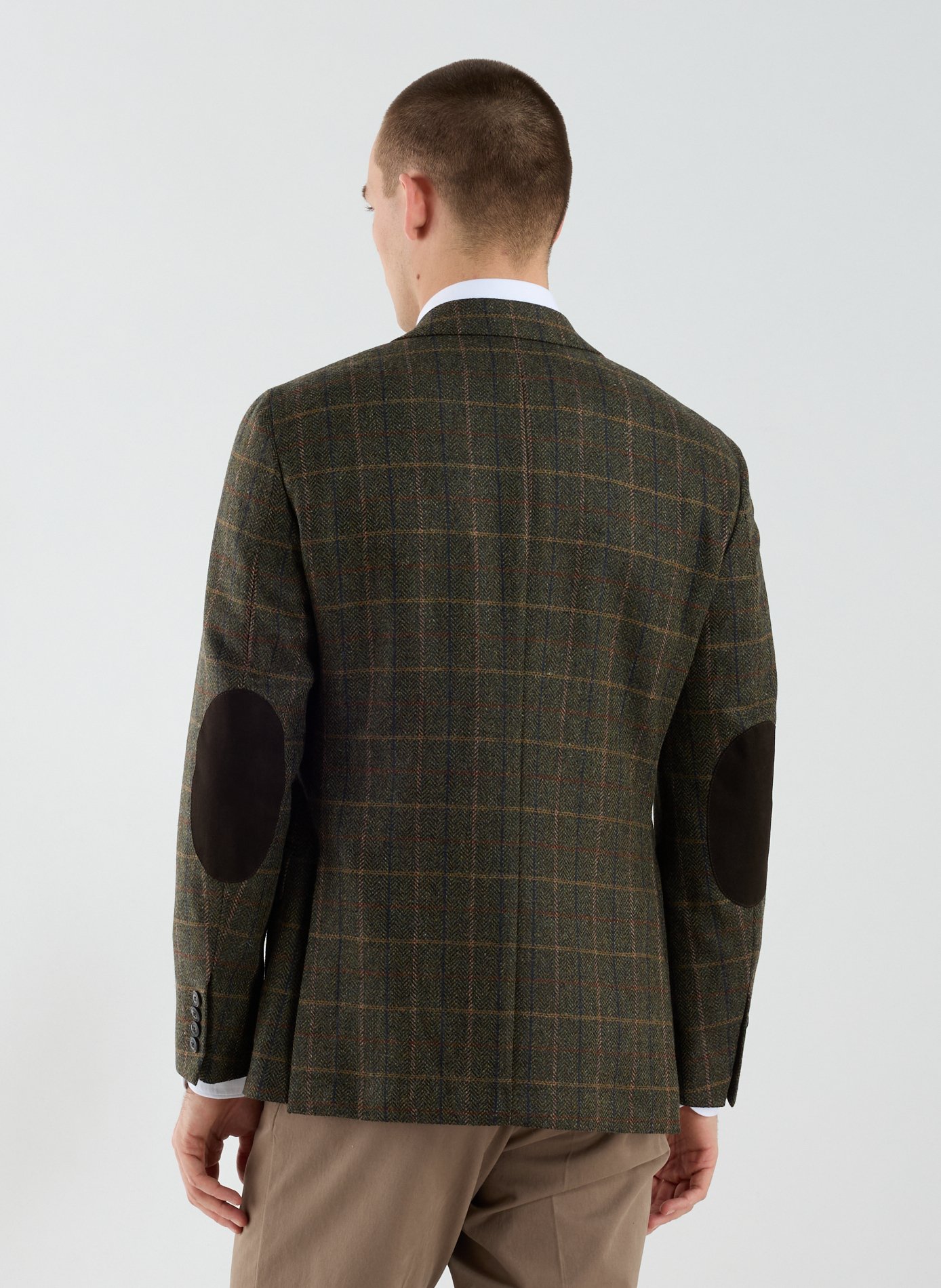 Chemise à carreaux en laine mélangée HACKETT Vert