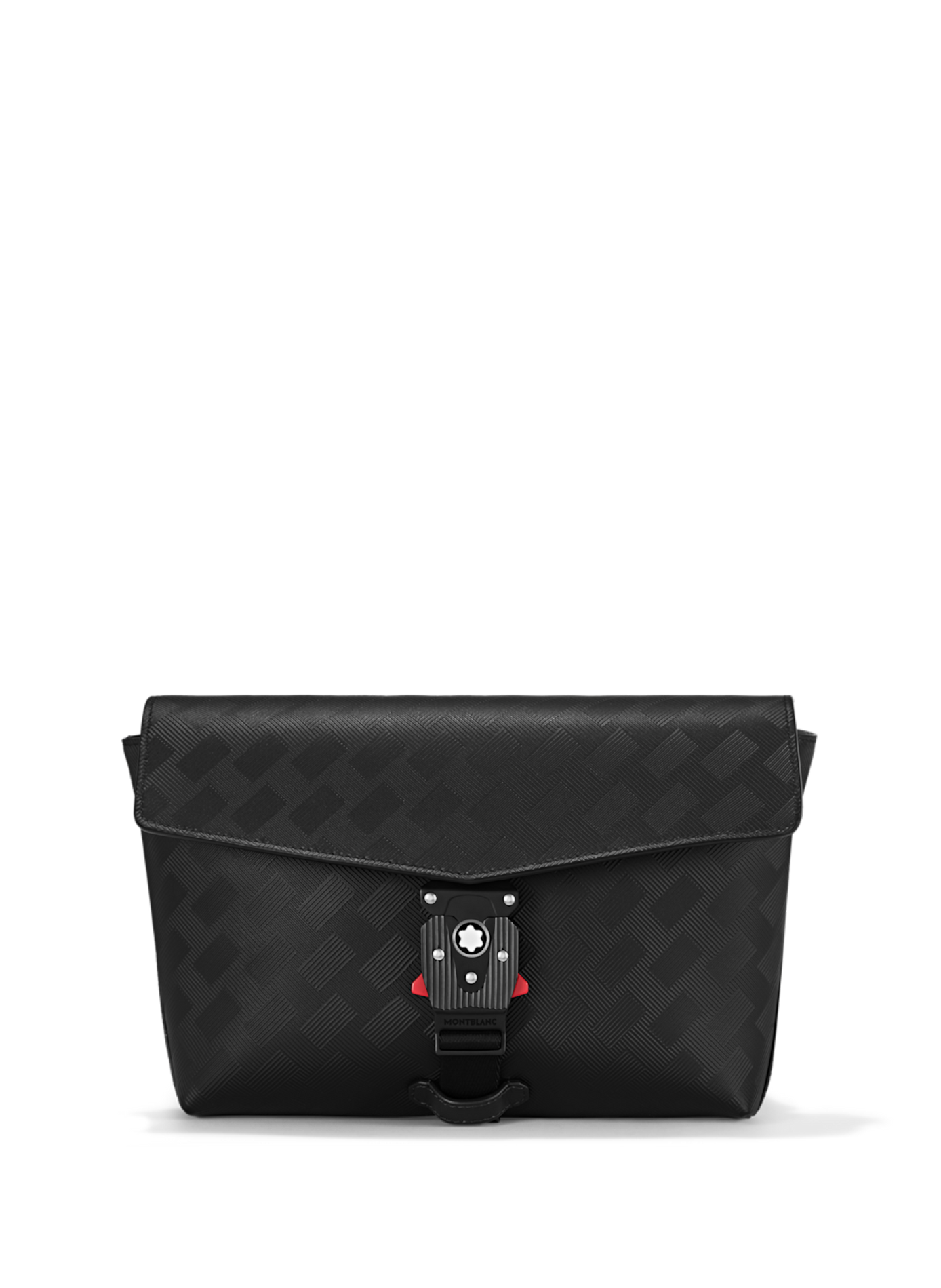 Textured leather shoulder bag MONTBLANC Black