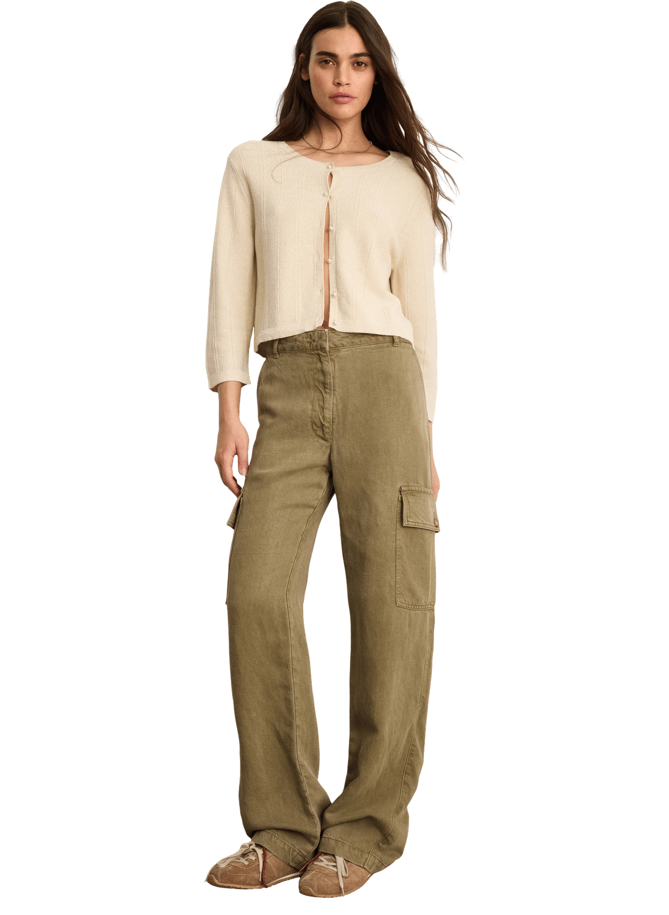 Gilet en coton et soie à lurex - loane PABLO Doré