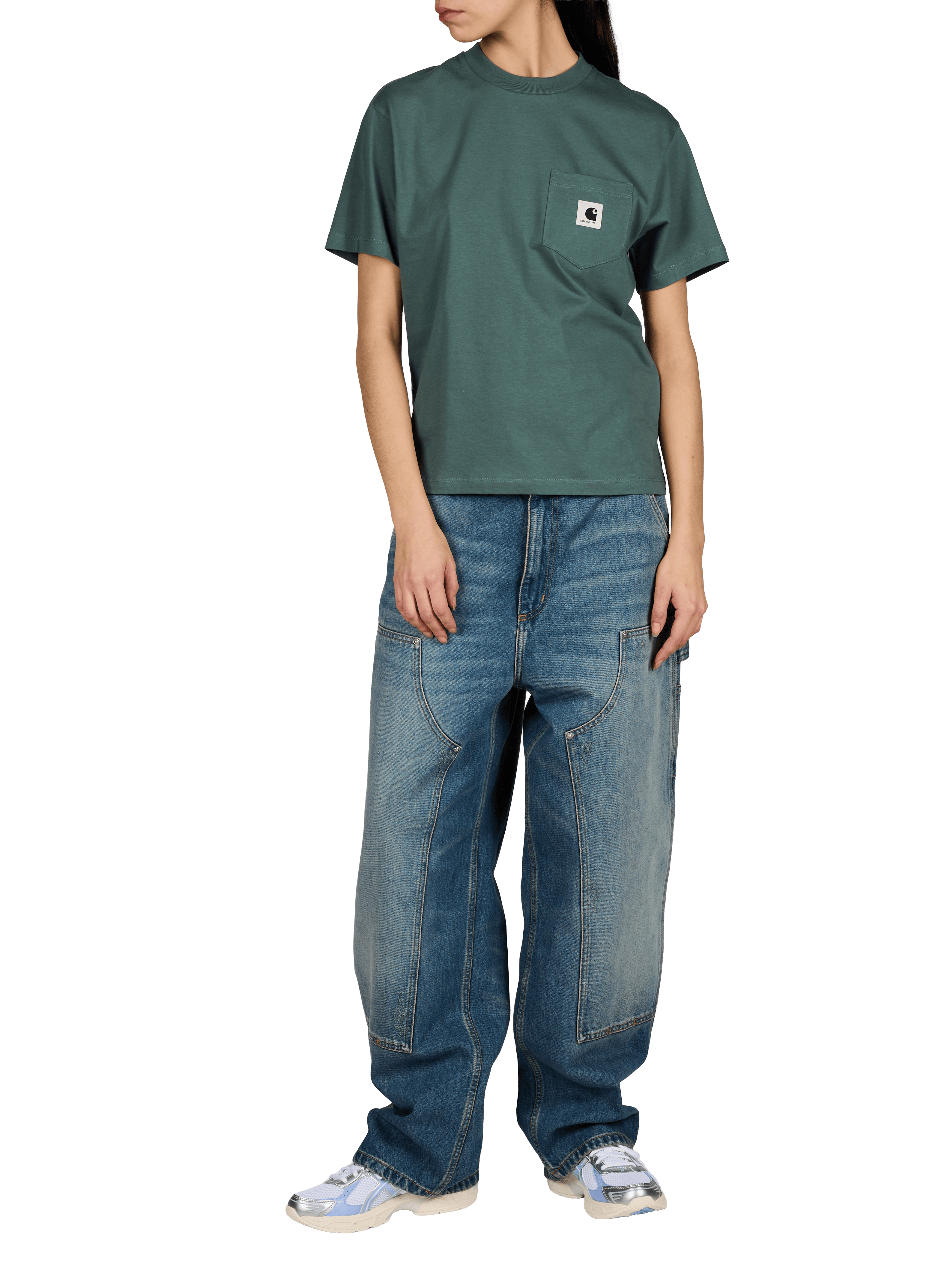 T-shirt à col rond en coton  CARHARTT WIP Vert