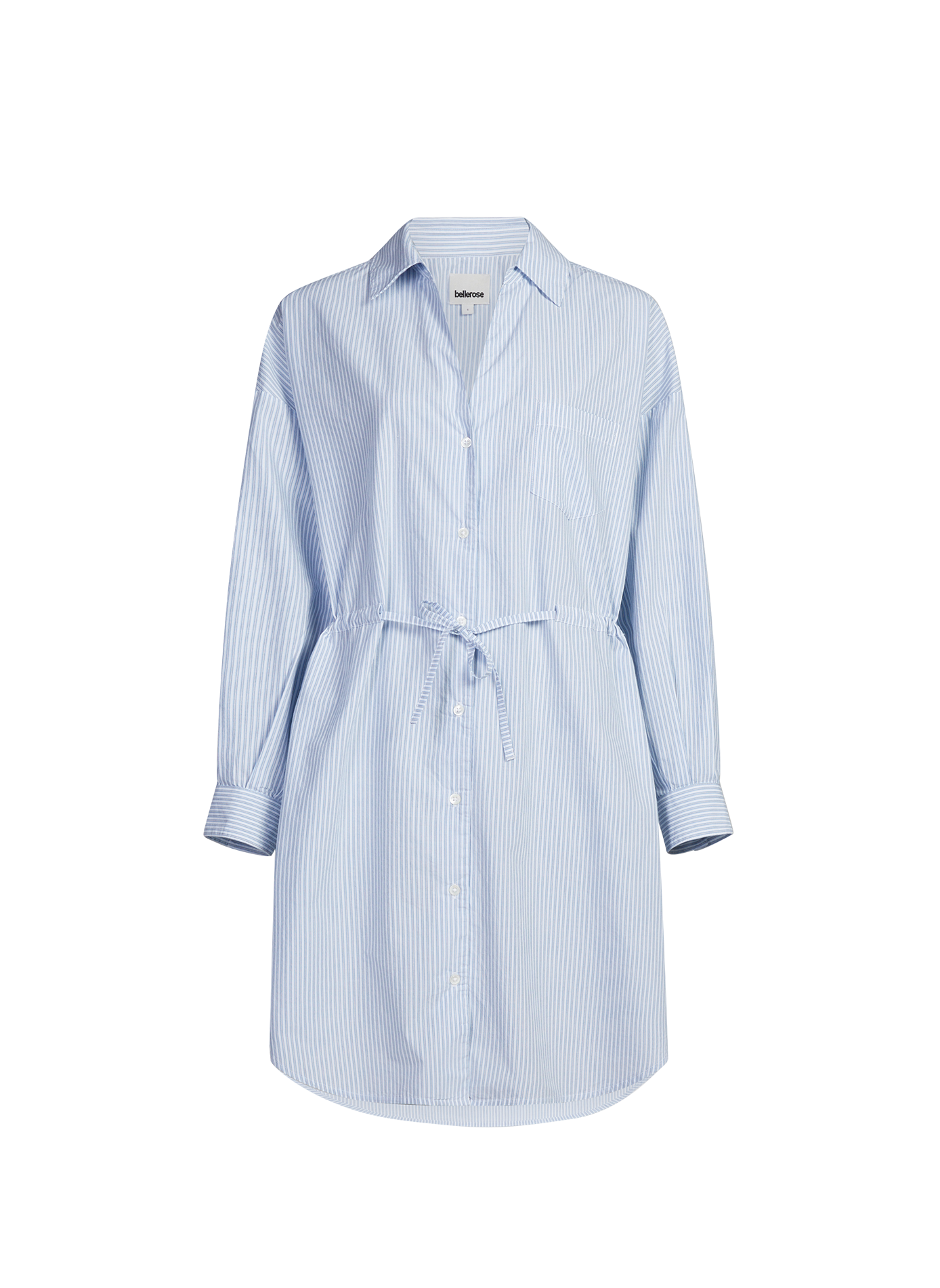 Robe-chemise à rayures Coney en coton BELLEROSE Bleu
