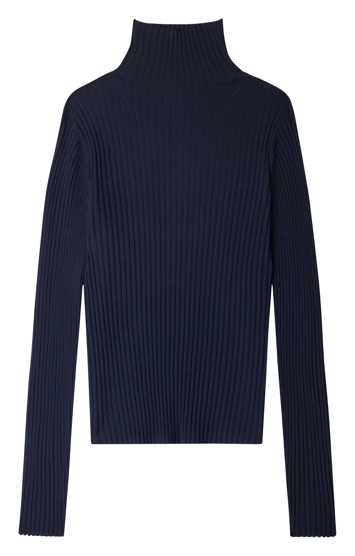 Col roulé cintré en laine mérinos Filao SOEUR Bleu