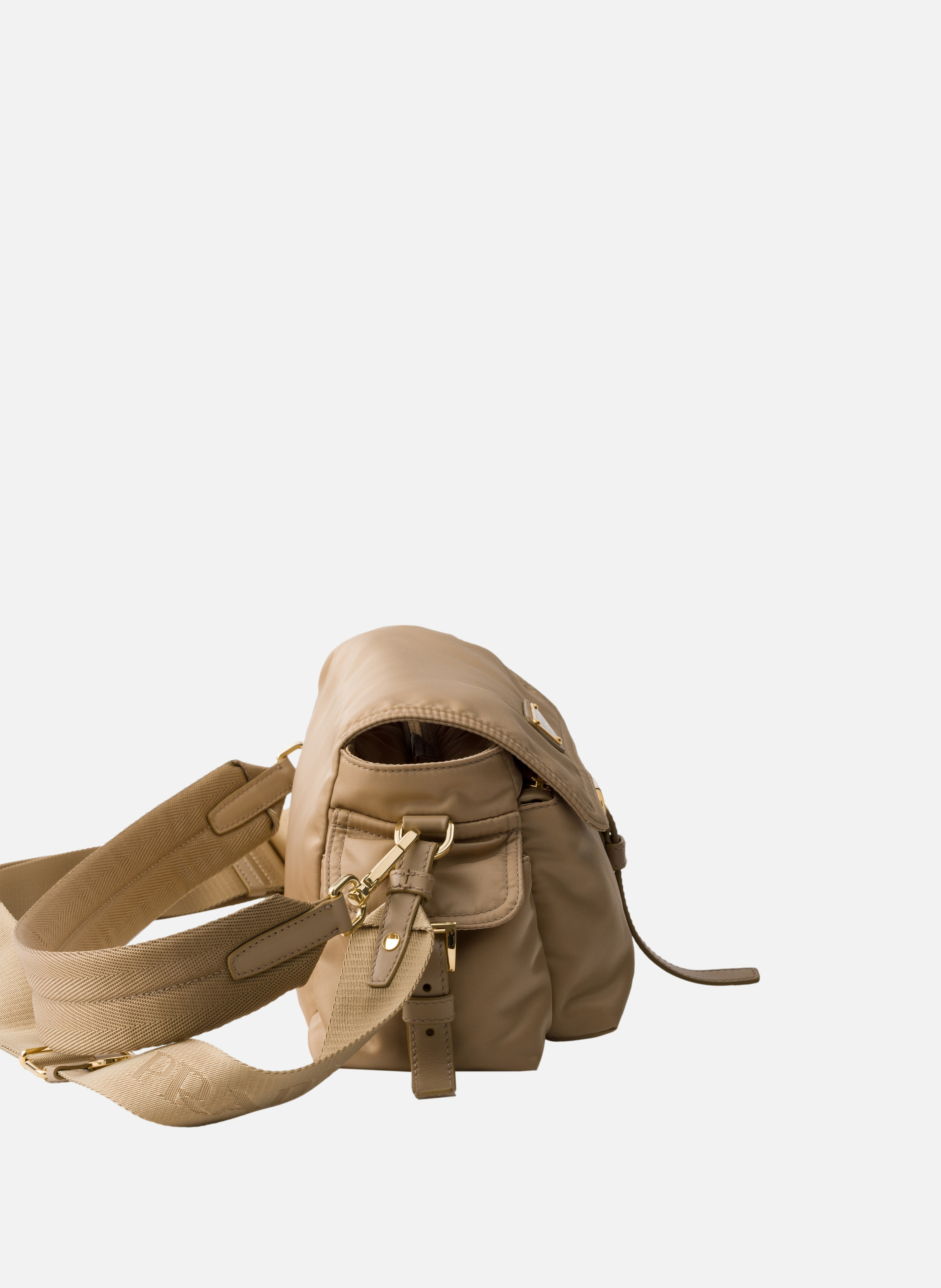 Sac porté épaule  prada explore en re-nylon moyen PRADA Marron