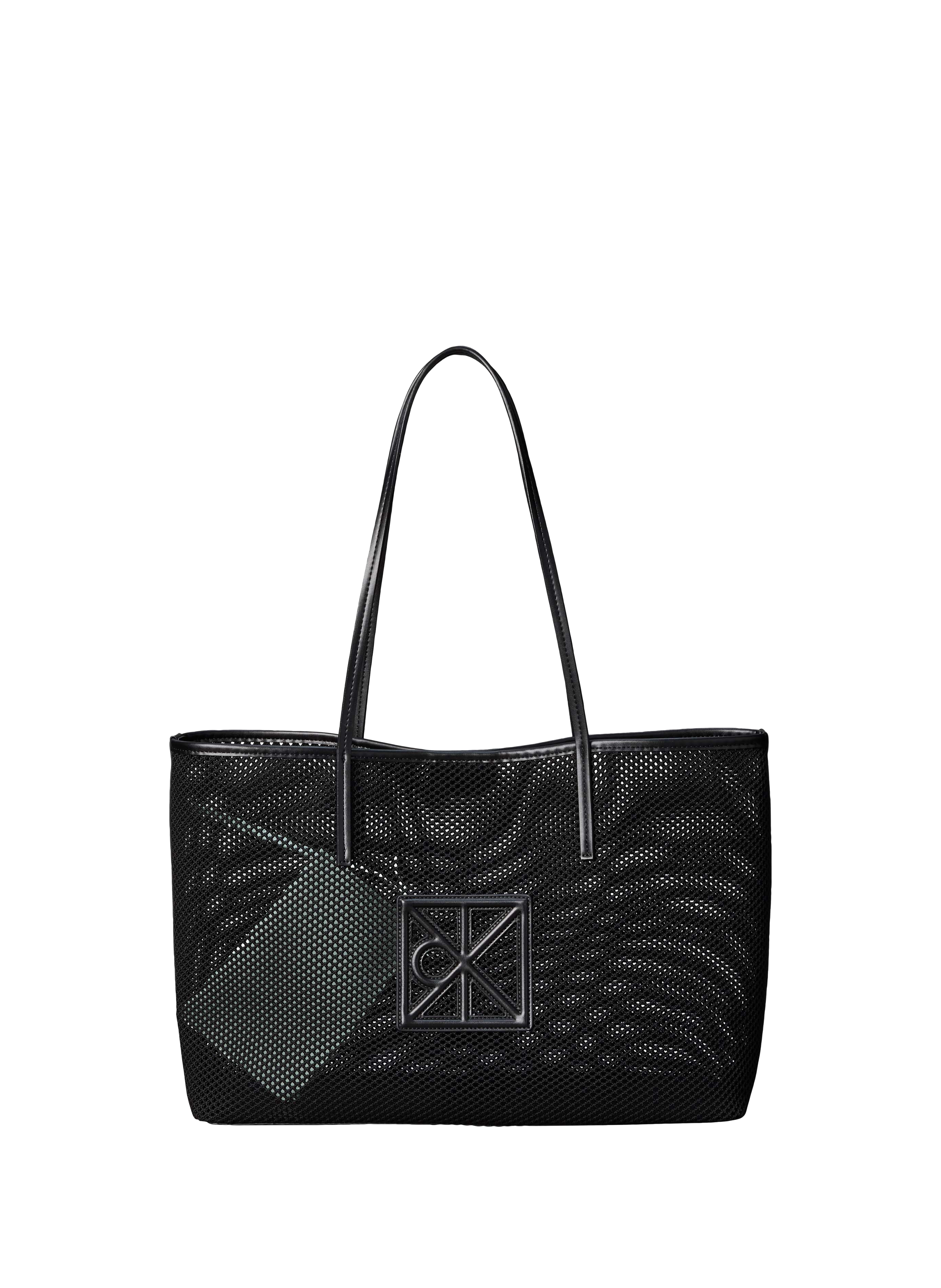 Sac cabas en maille à logo CALVIN KLEIN Noir