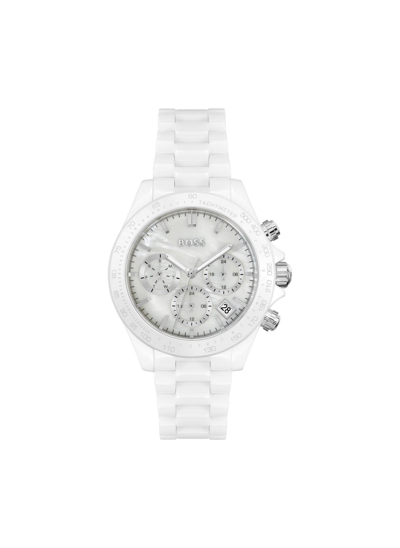 Montre quartz Novia en céramique BOSS MONTRES Blanc