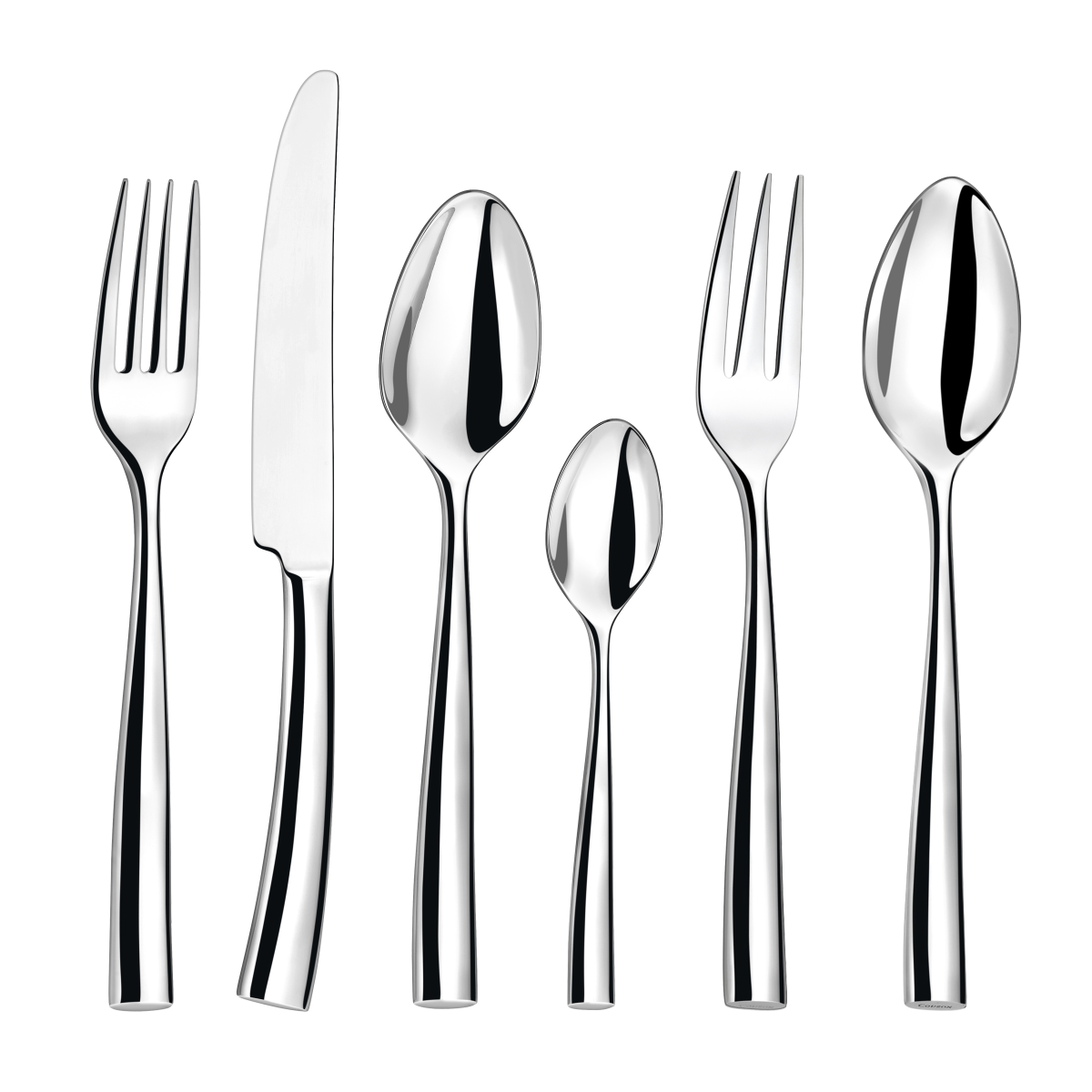 Silhouette - ménagère 50 pièces en coffre bois COUZON Argent