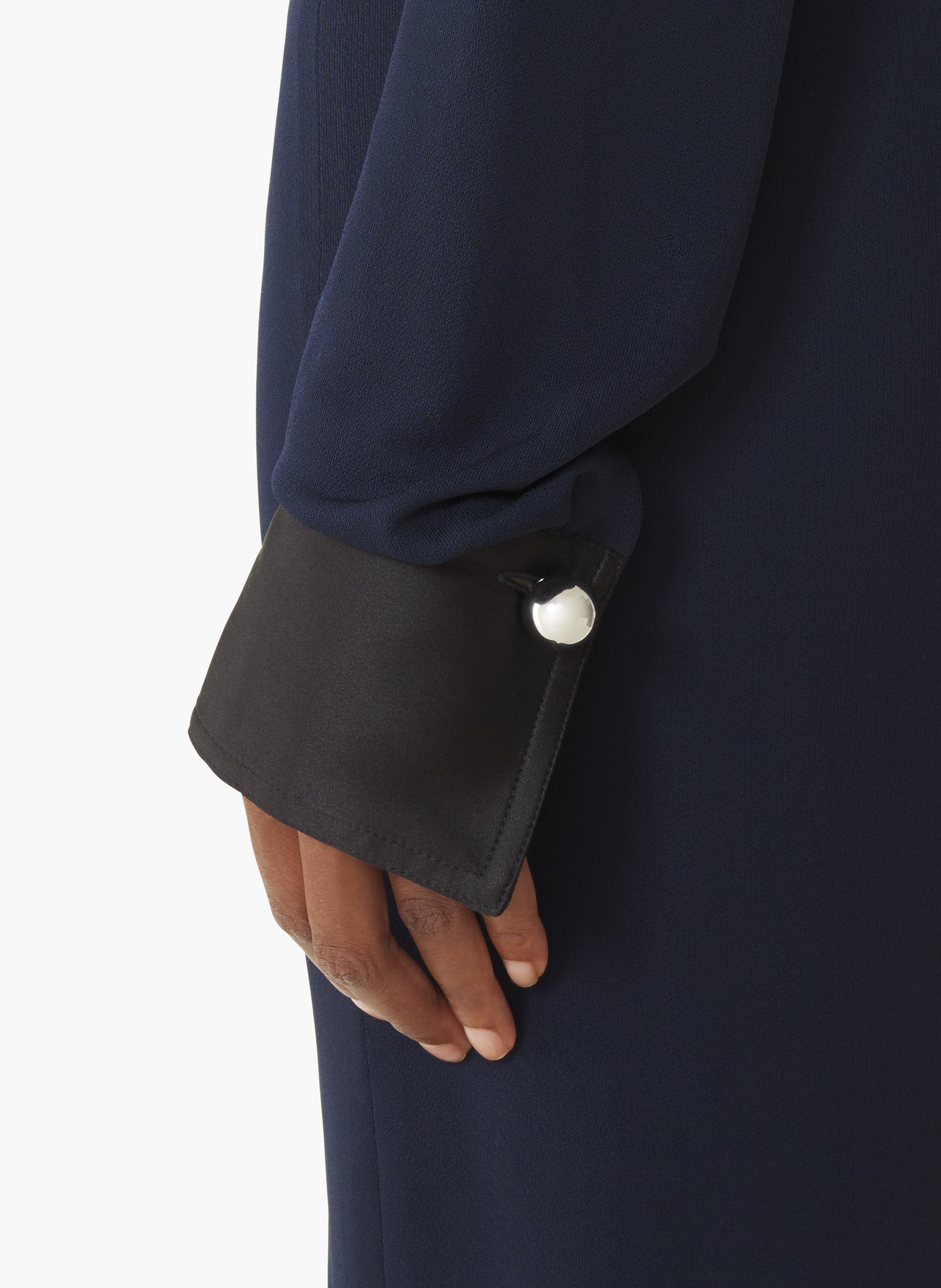 Robe drapée en jersey crêpe LANVIN Bleu