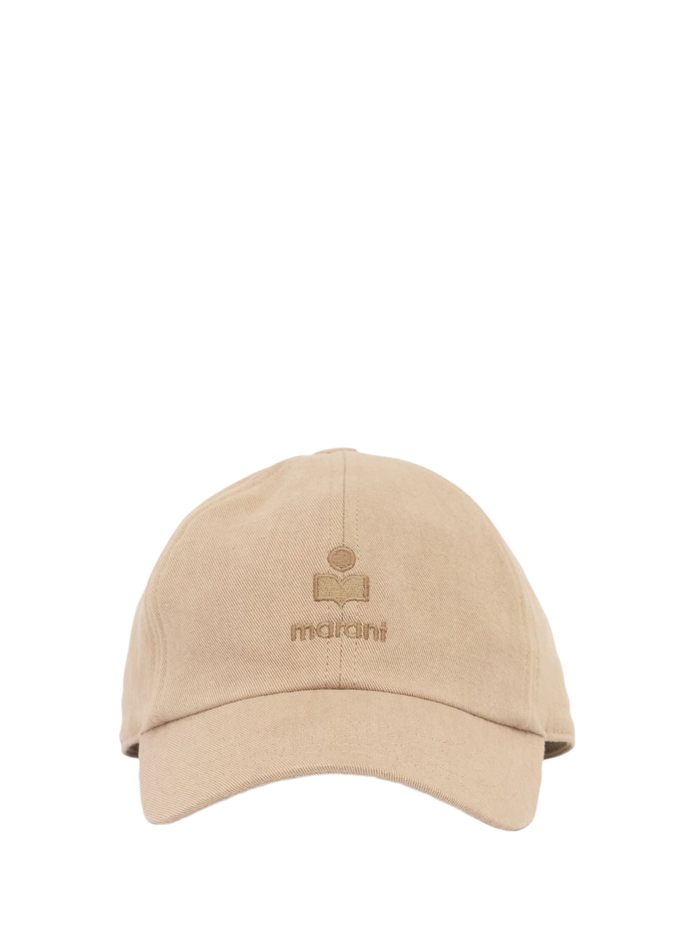 Casquette Tomas en toile de coton brodé ISABEL MARANT Beige