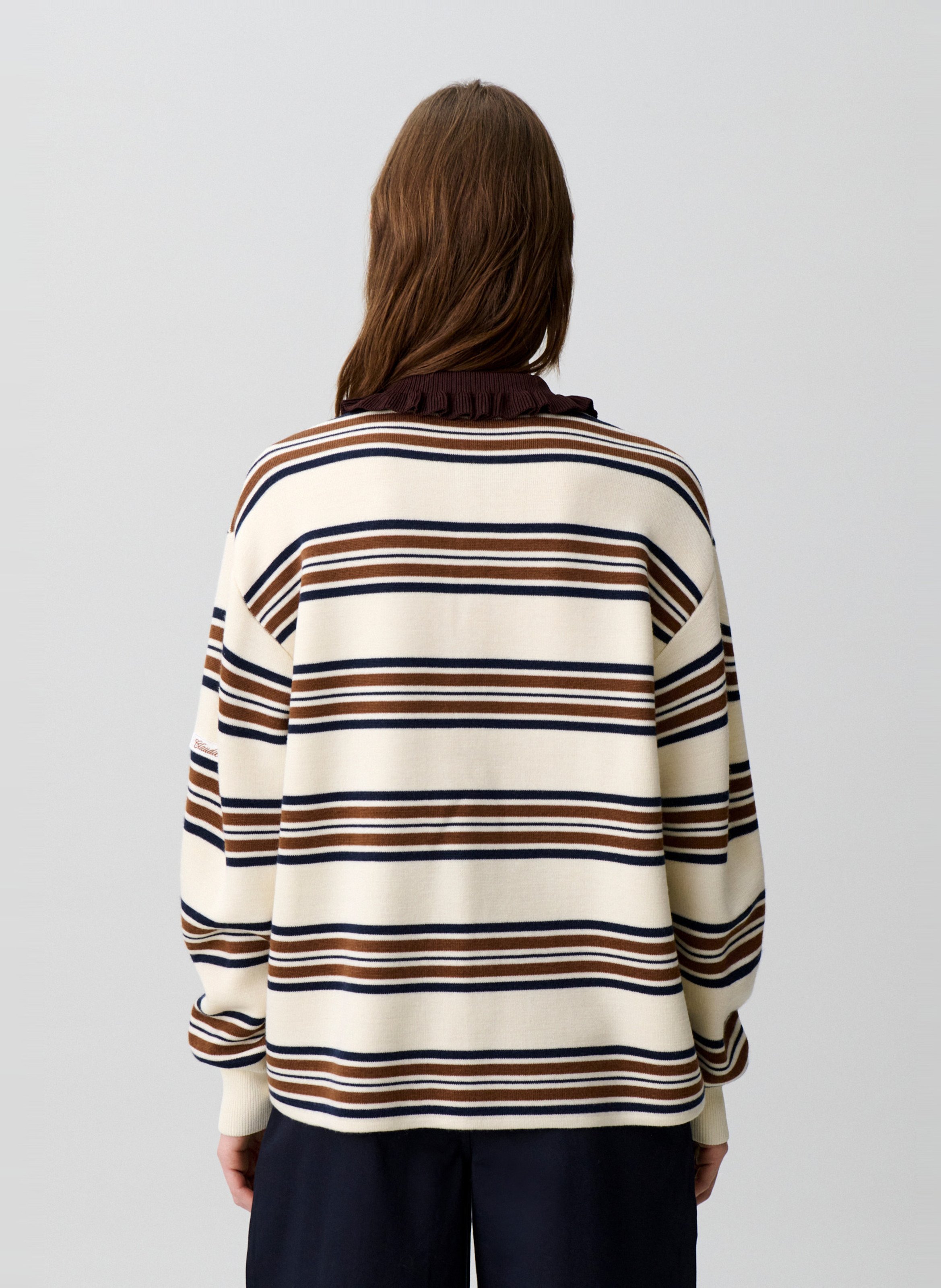 Pull droit à rayures CLAUDIE PIERLOT Multicolore