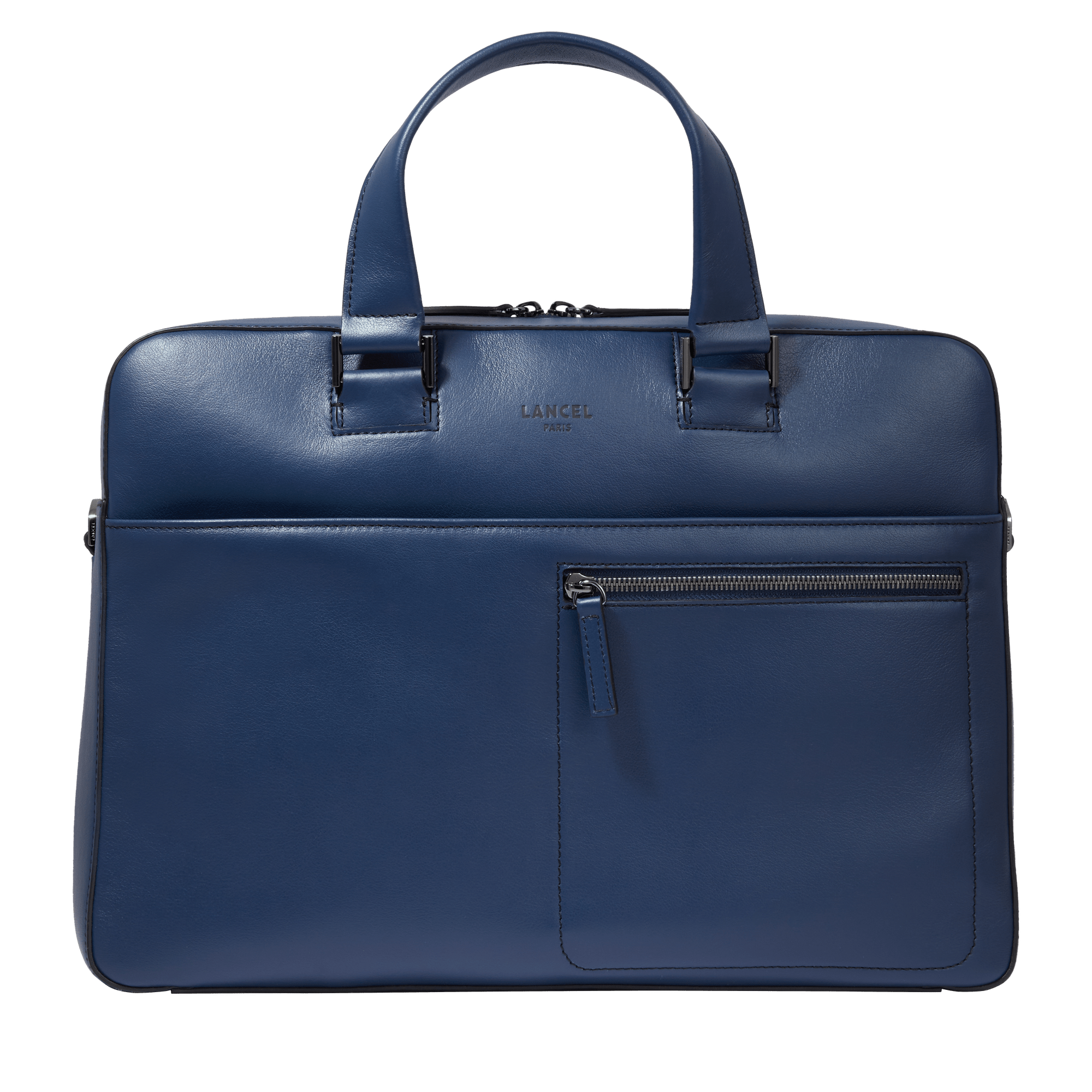 Sac business max de lancel en cuir de vachette lisse LANCEL Bleu