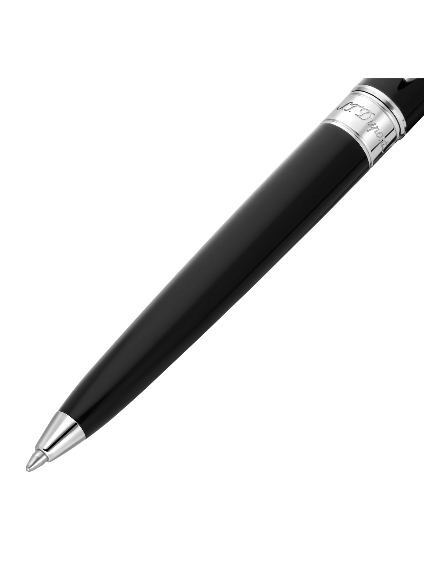 Medium Line D Eternity Ballpoint Pen S.T. DUPONT Black