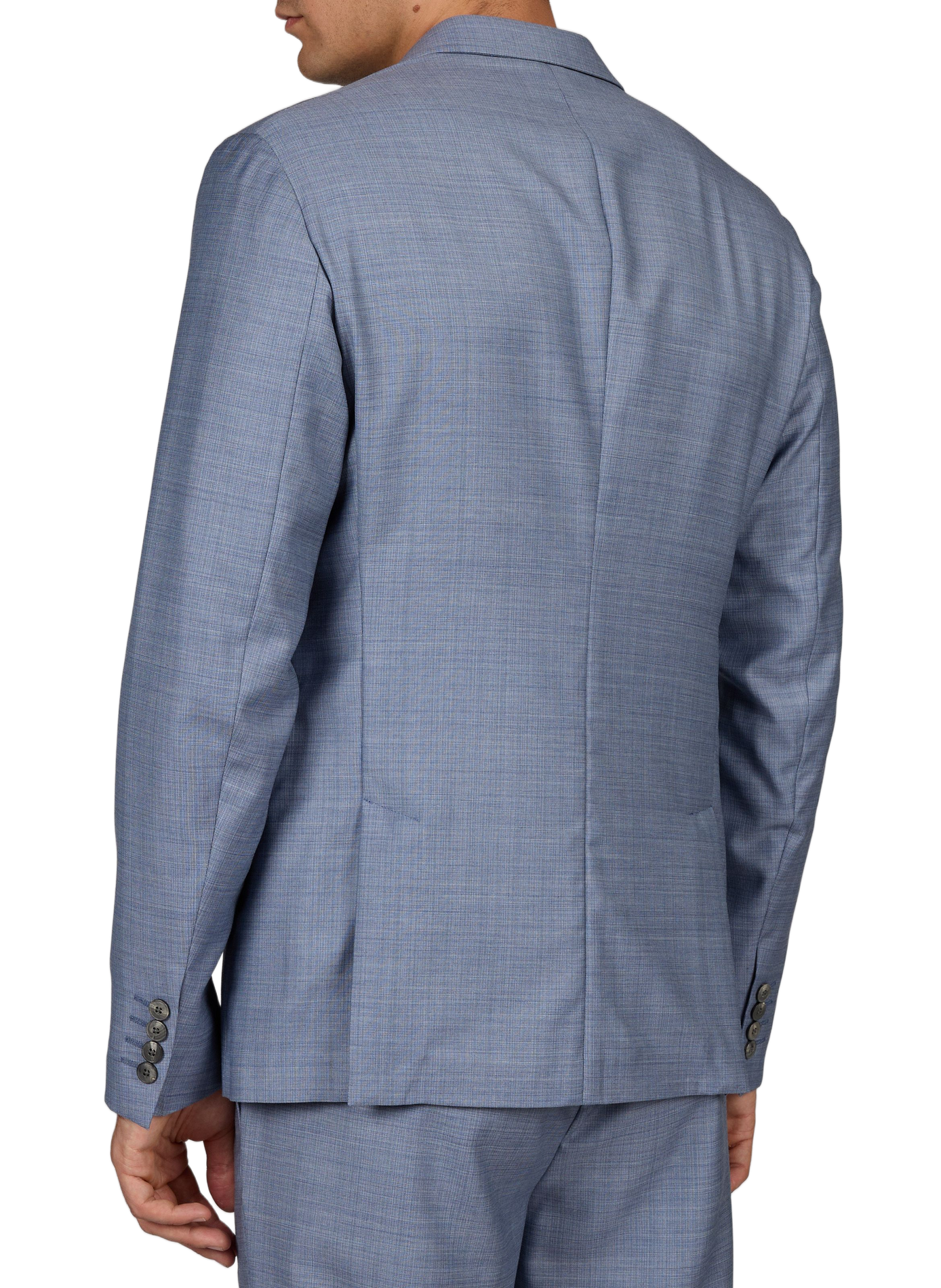 Two-piece virgin wool tweed suit EMPORIO ARMANI Blue