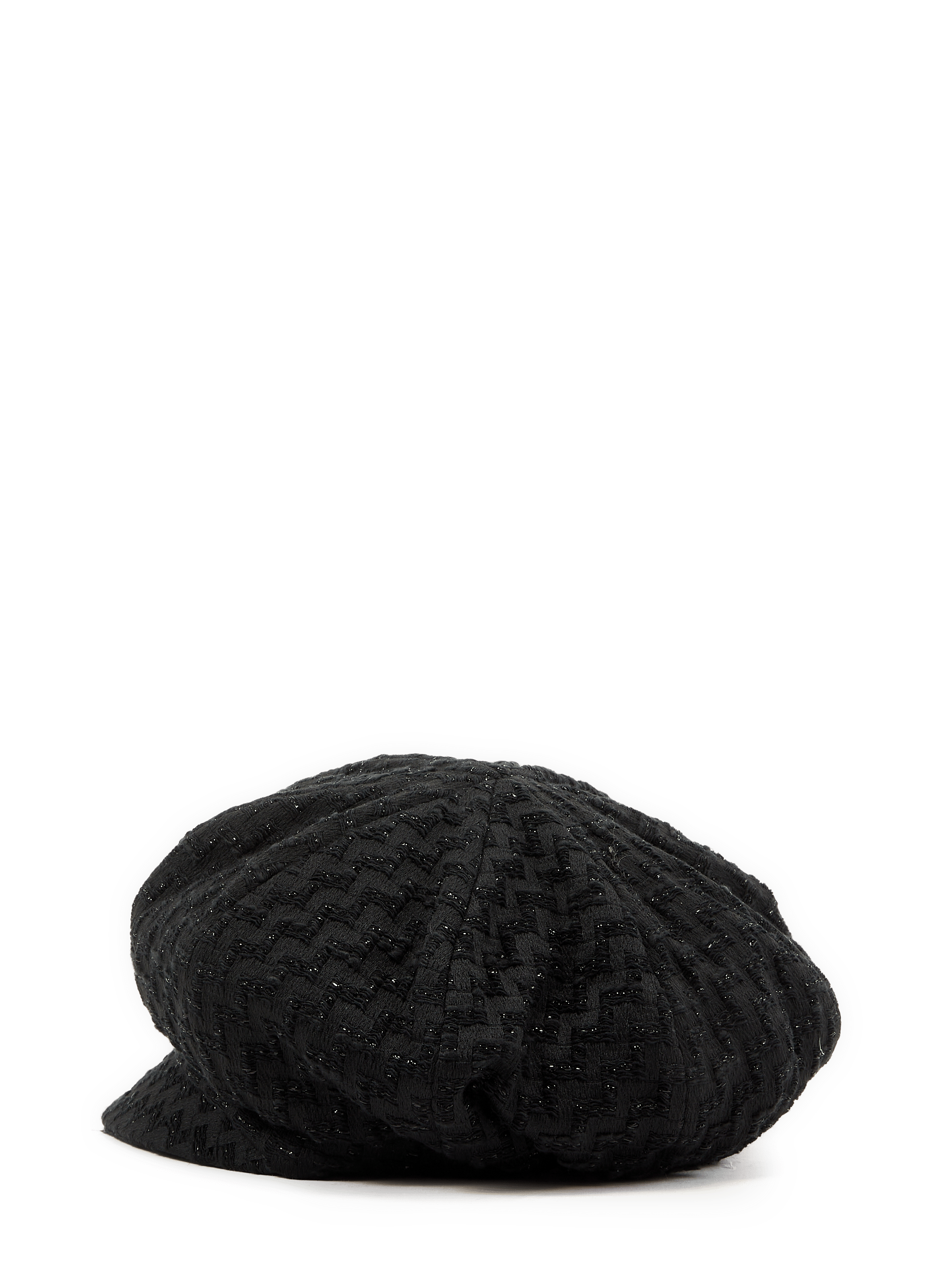 Beret brodé en maille brillante AU PRINTEMPS PARIS Noir