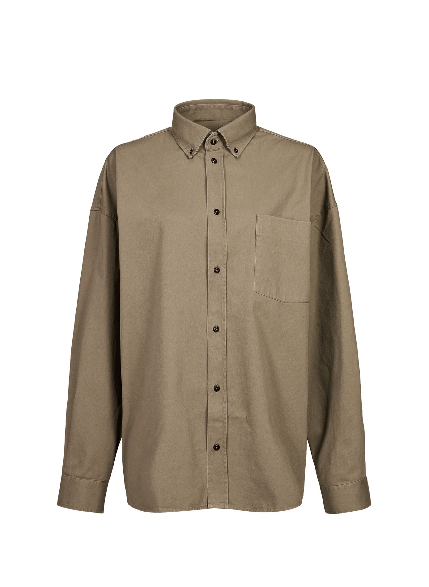 American collar cotton overshirt BELLEROSE Beige