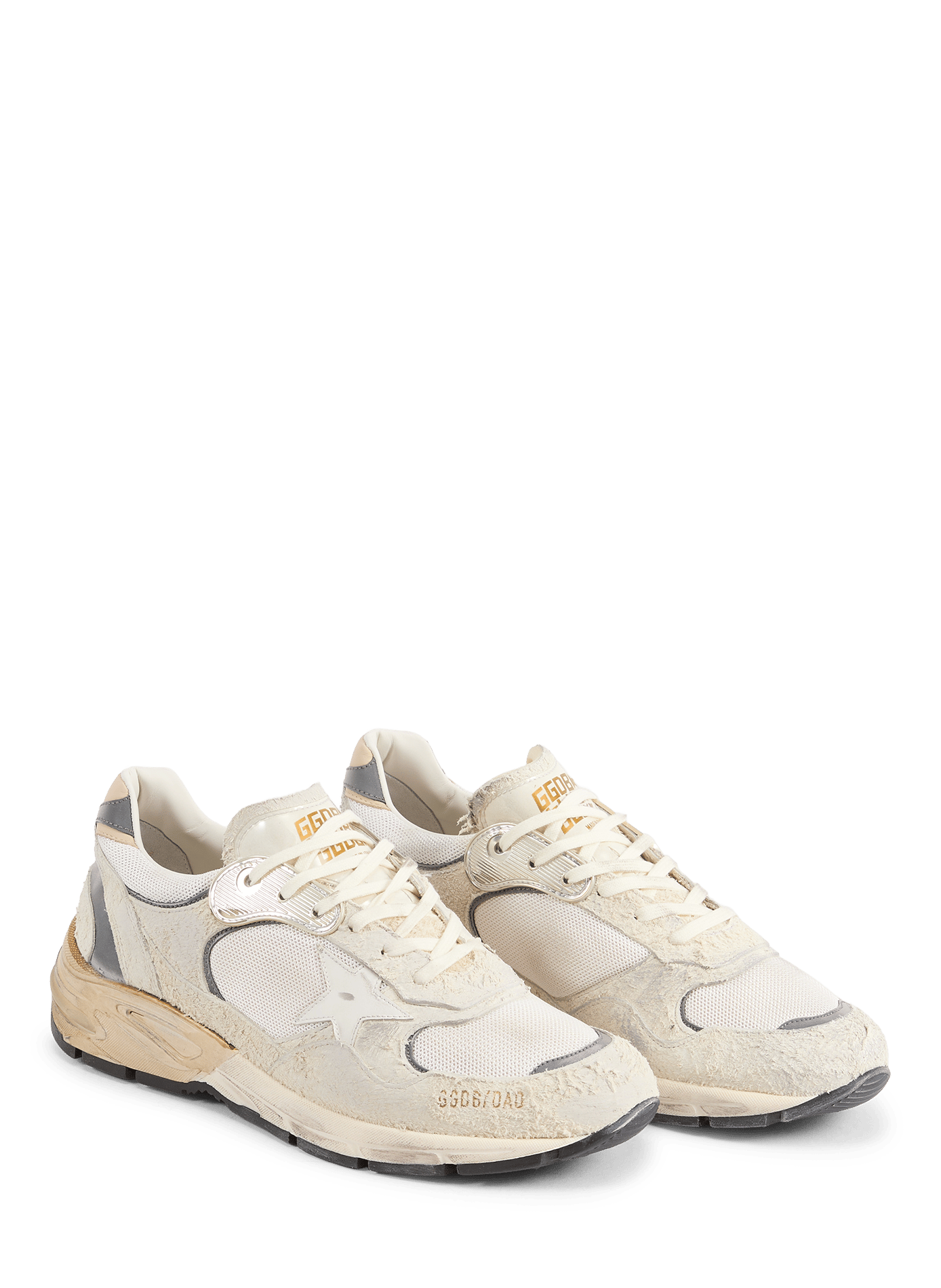 Lage sneakers RUNNING DAD NEW van gemengd leer GOLDEN GOOSE Wit