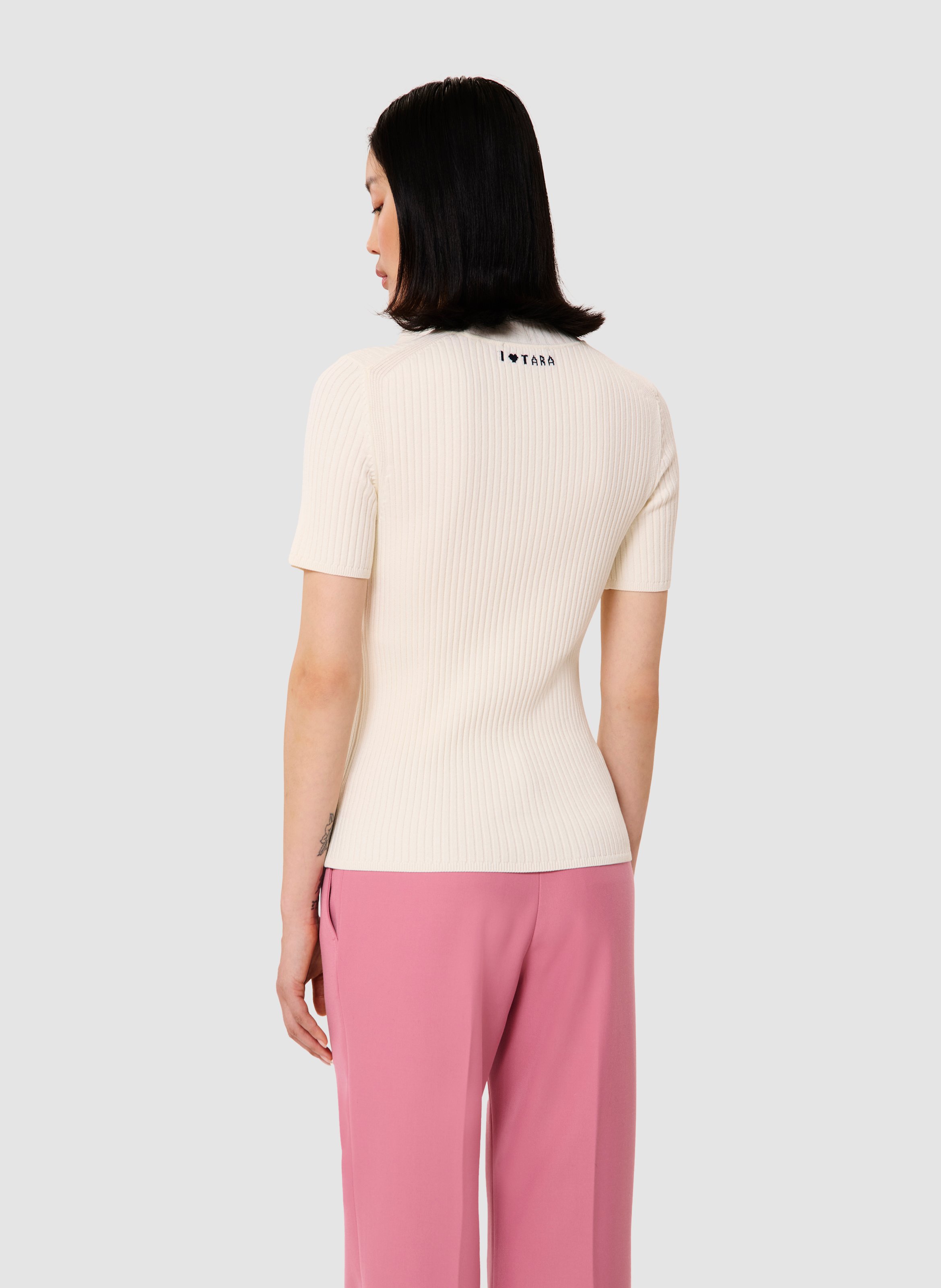 Pull perla TARA JARMON Blanc