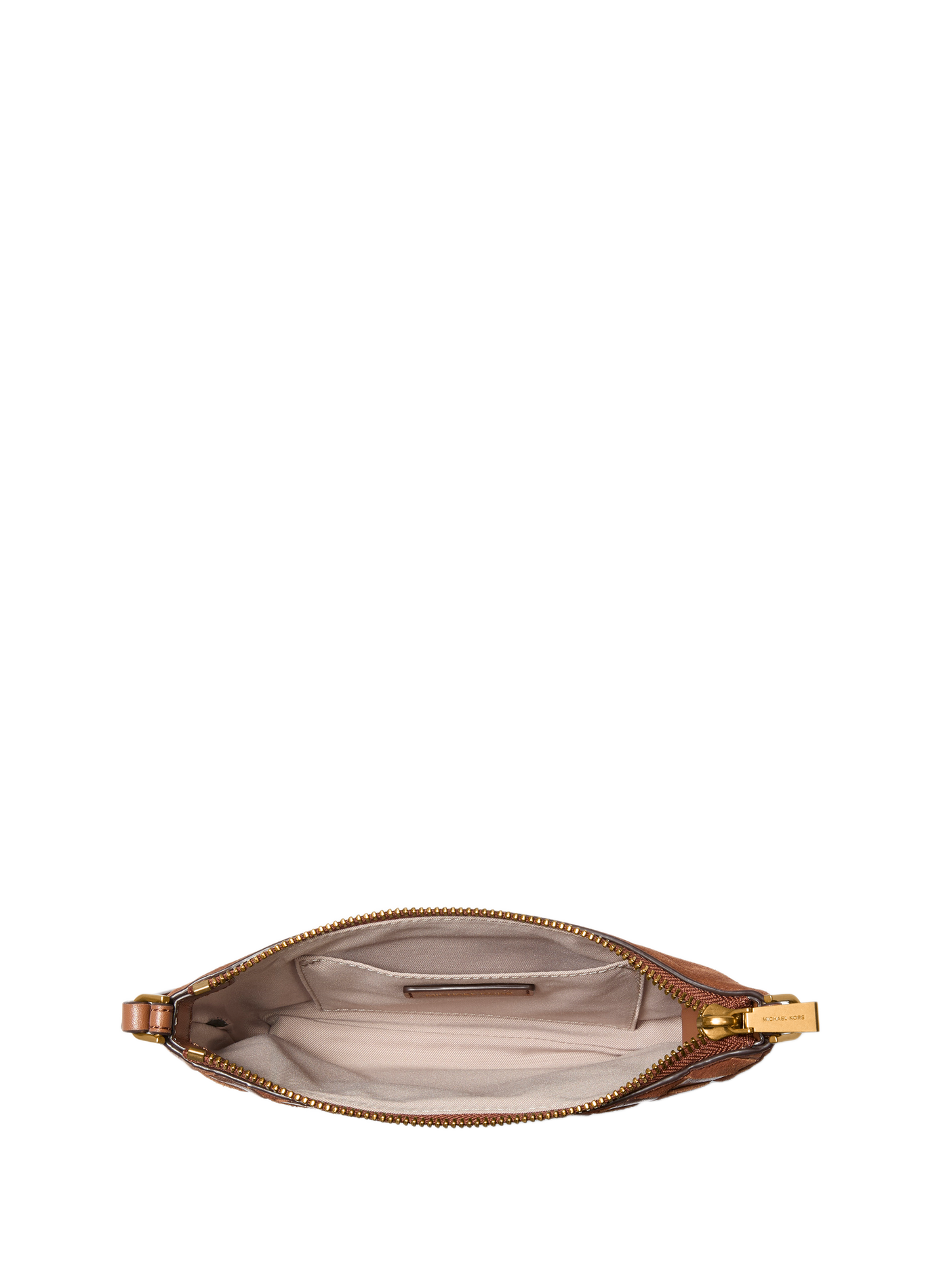 Clutch mit Riemen aus geflochtenem Leder MICHAEL KORS Braun