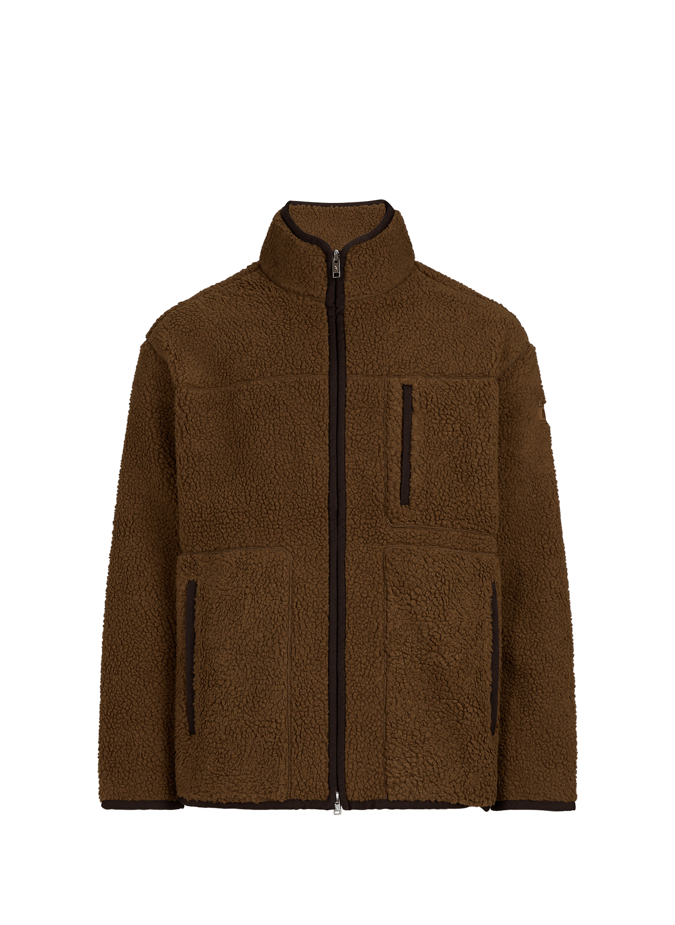 Oversized high-neck jacket AIGLE Brown