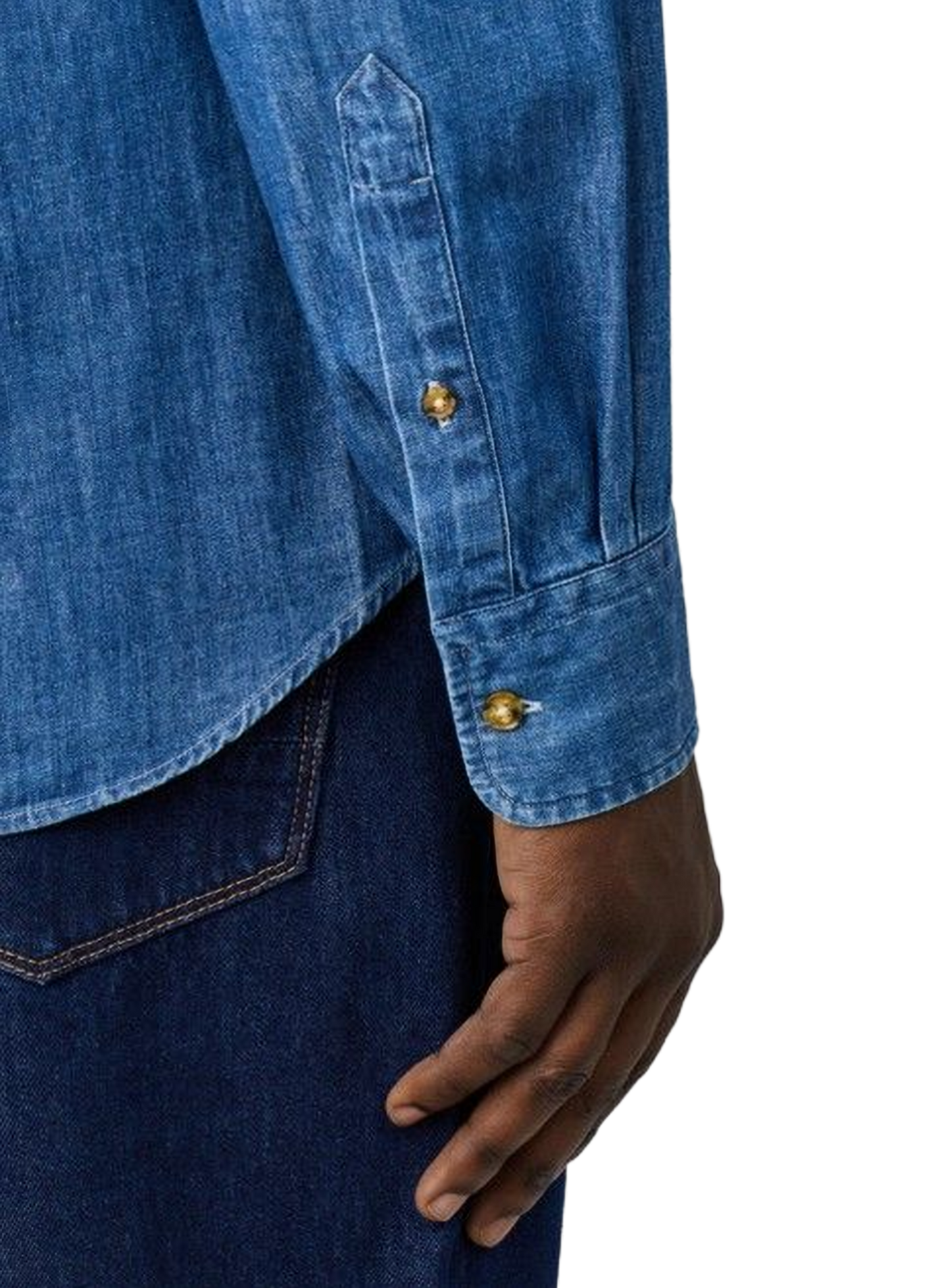 Camicia con collo alla americana in cotone FACONNABLE Blu