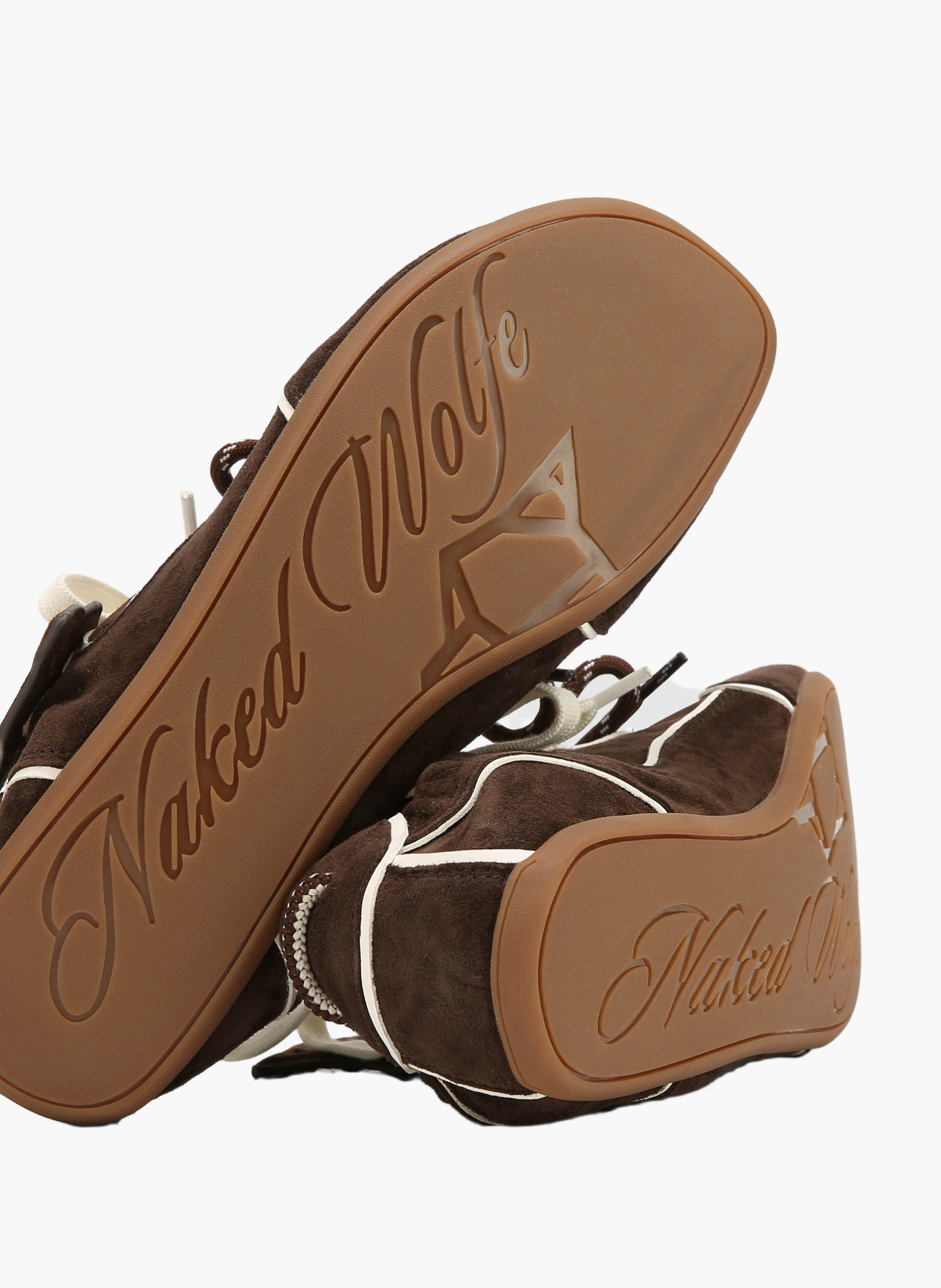 Soul-sneakers van suède NAKED WOLFE Beige