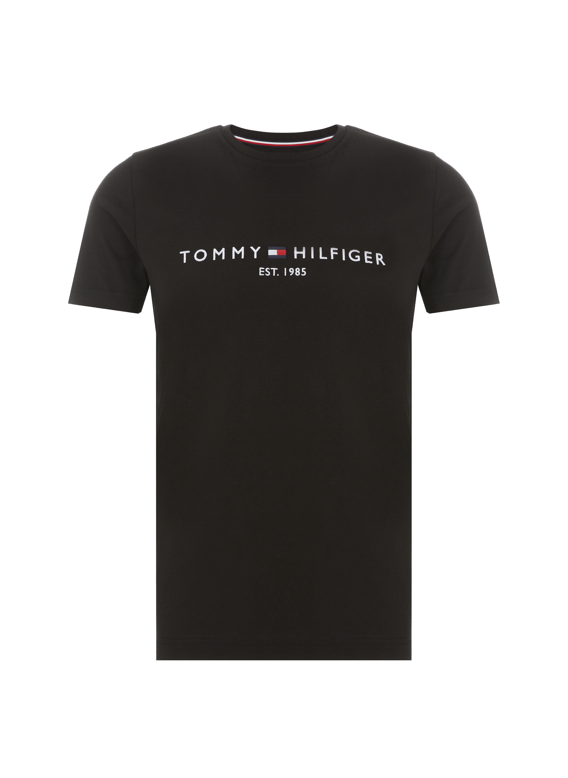 Cotton T-shirt TOMMY HILFIGER Black