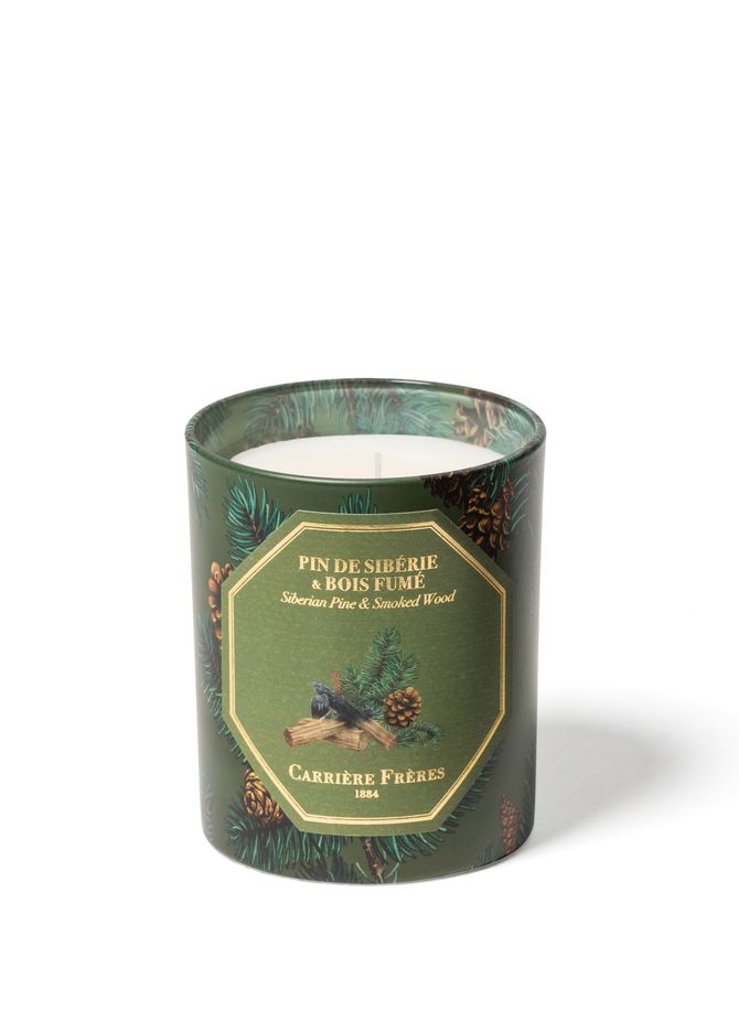 Scented candle - Siberian Pine & Smoked Wood CARRIERE FRERES