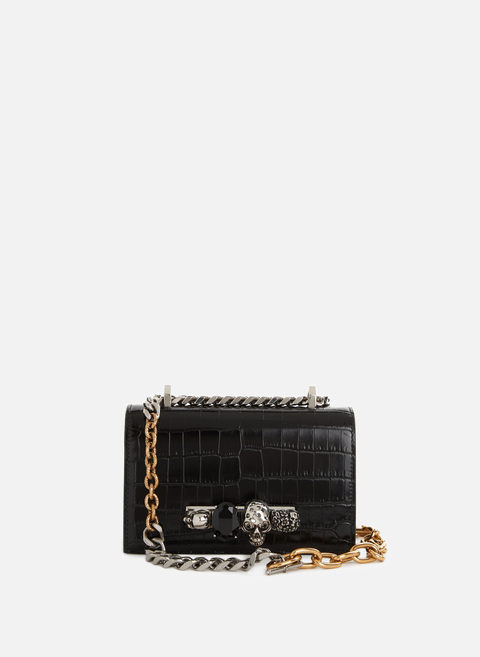 Mini Jewel bag in Black leatherALEXANDER MCQUEEN 