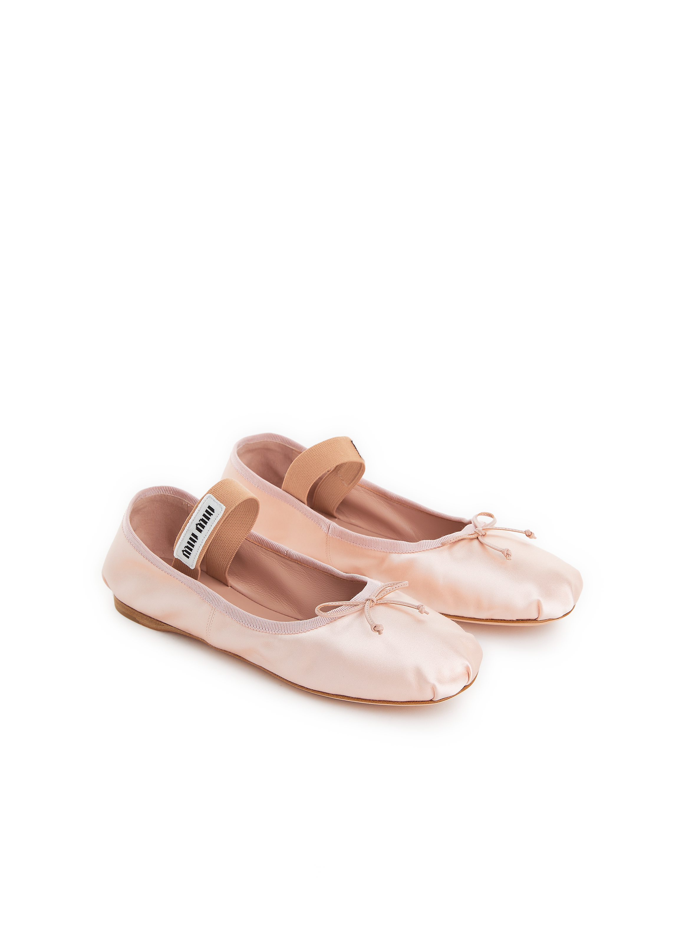 Ballerines en soie   MIU MIU Rose