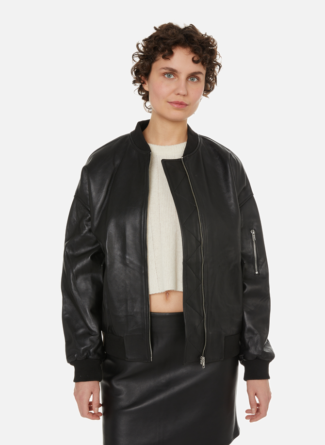 Leather bomber jacket SAISON 1865