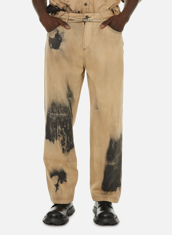 ACNE STUDIOS Faded flared jeans Beige
