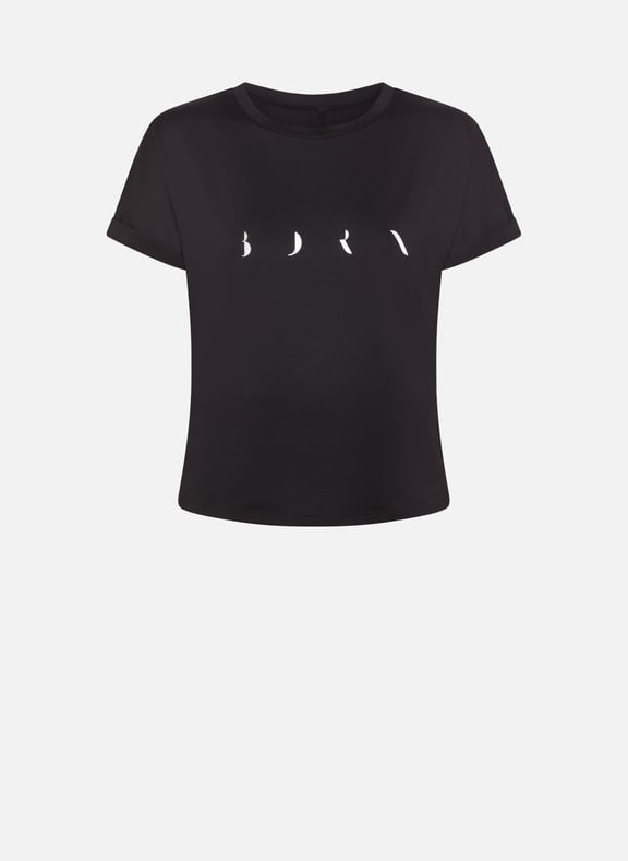 T-shirt à manches courtes azami Noir by BORN LIVING YOGA BORN LIVING YOGA T-shirt à manches courtes azami Noir