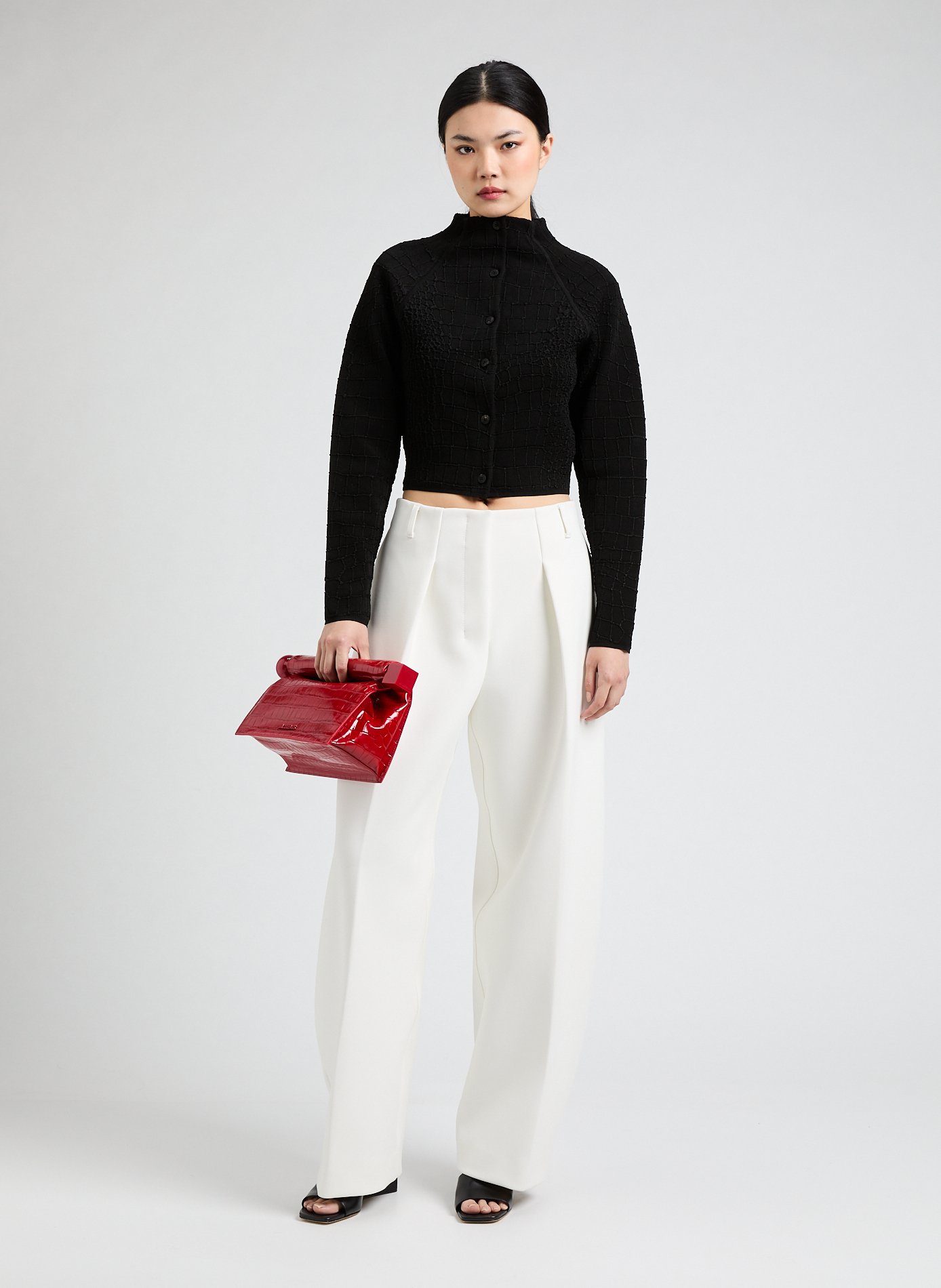 Le cardigan Scala court  JACQUEMUS Noir