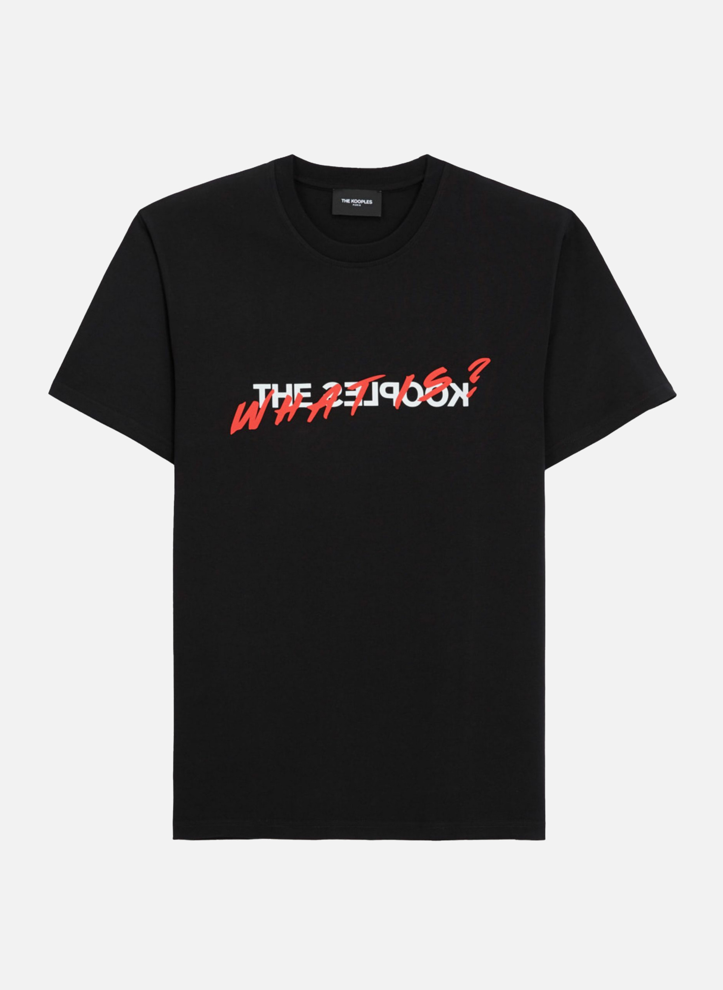 T-shirt coton imprimé What Is THE KOOPLES Noir