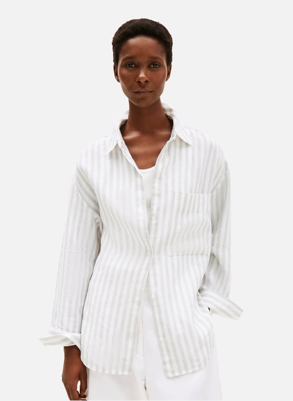 Linen shirt Beige by TOMMY HILFIGER TOMMY HILFIGER Linen shirt Beige