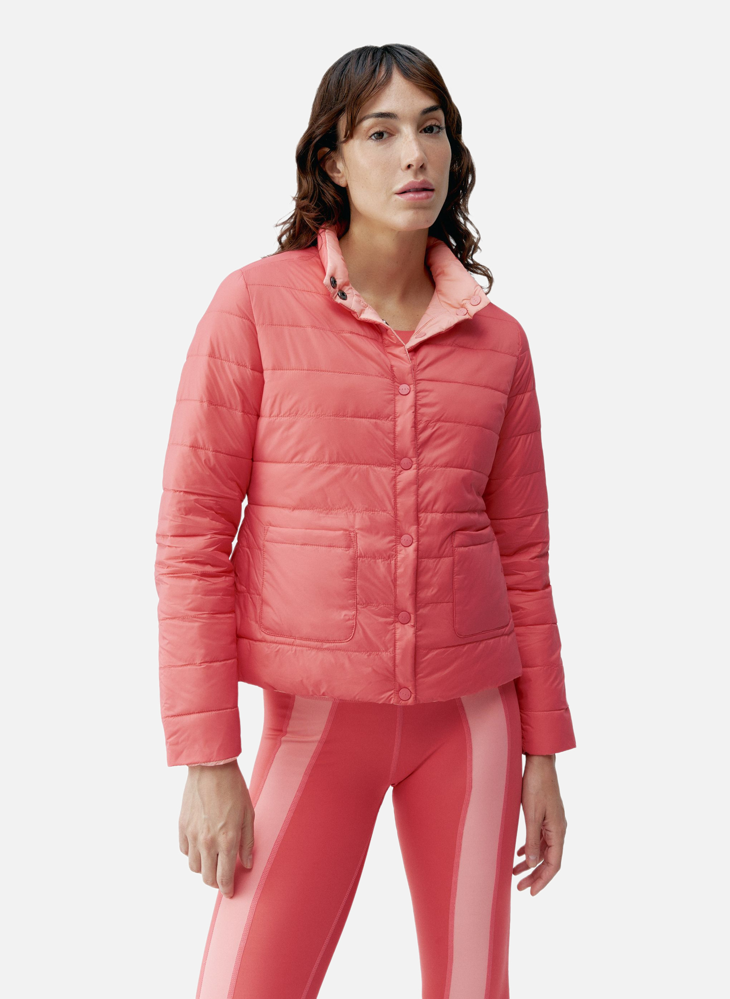 Veste de sport boutonné performance athleisure lyra BORN LIVING YOGA Rose