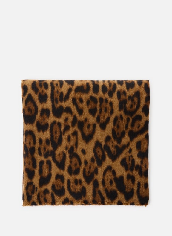 Soft Leopard Scarf Brown by AU PRINTEMPS PARIS AU PRINTEMPS PARIS Soft Leopard Scarf Brown