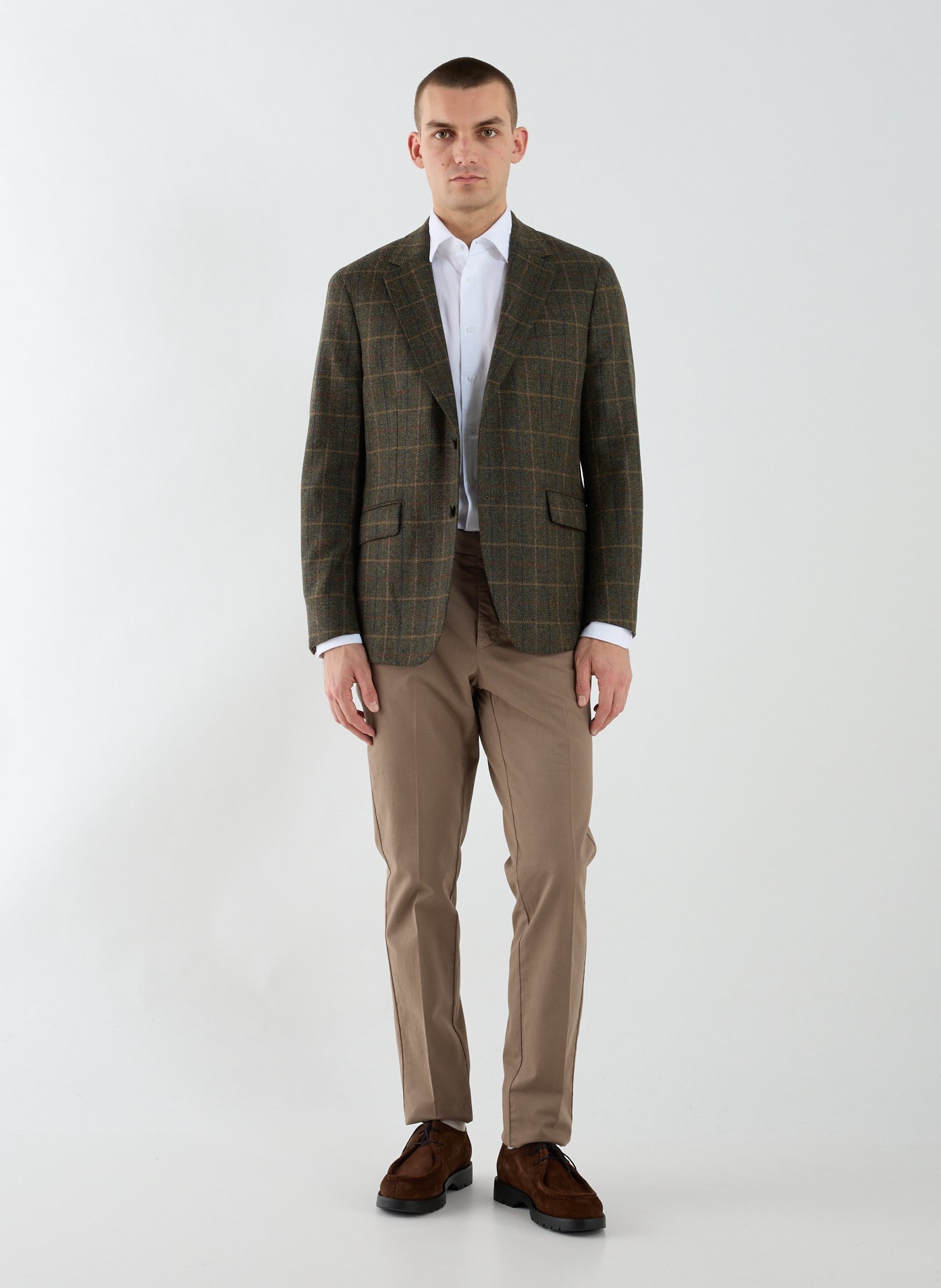 Chemise à carreaux en laine mélangée HACKETT Vert