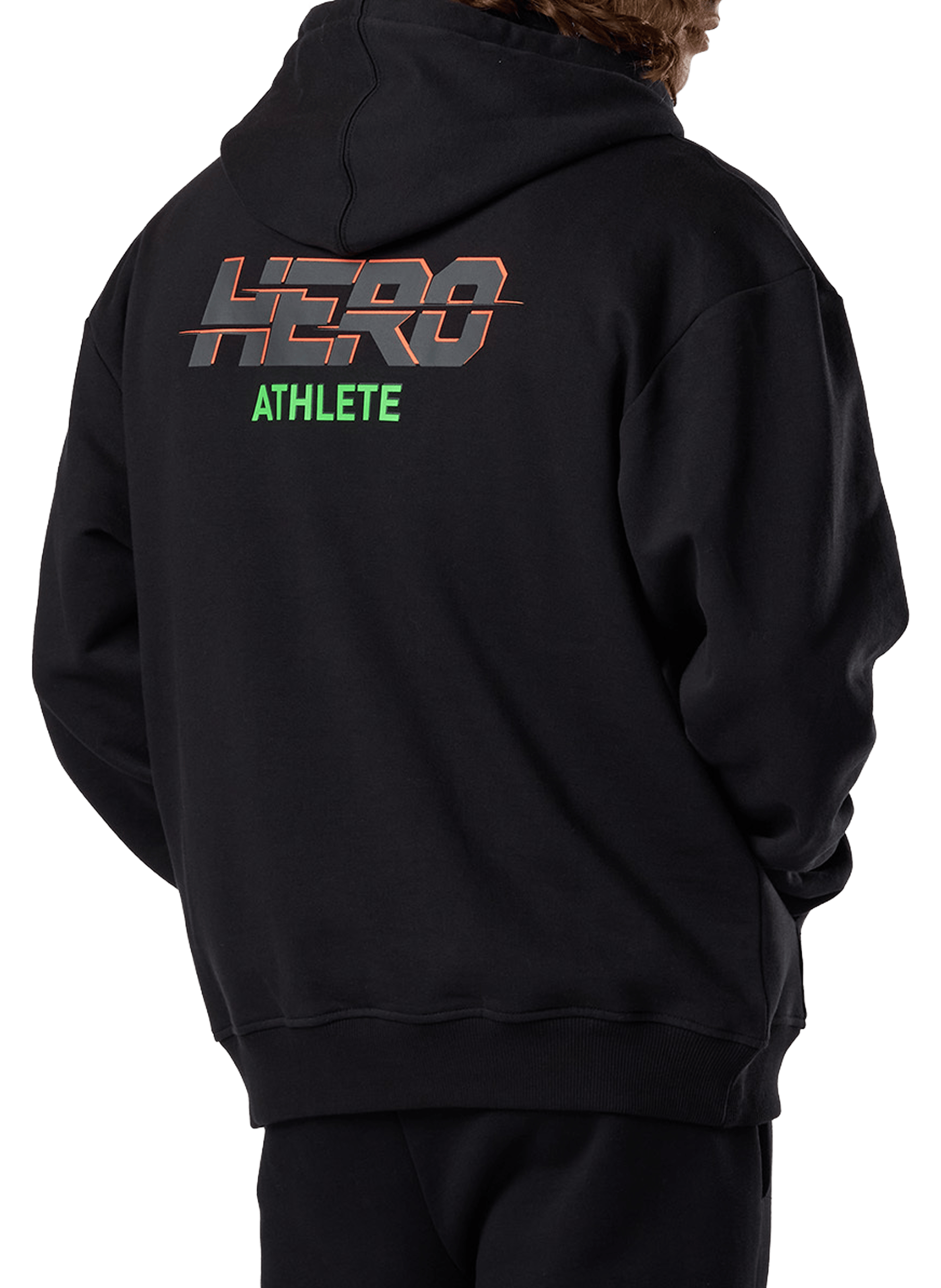 Sweat à capuche en coton ROSSIGNOL Noir