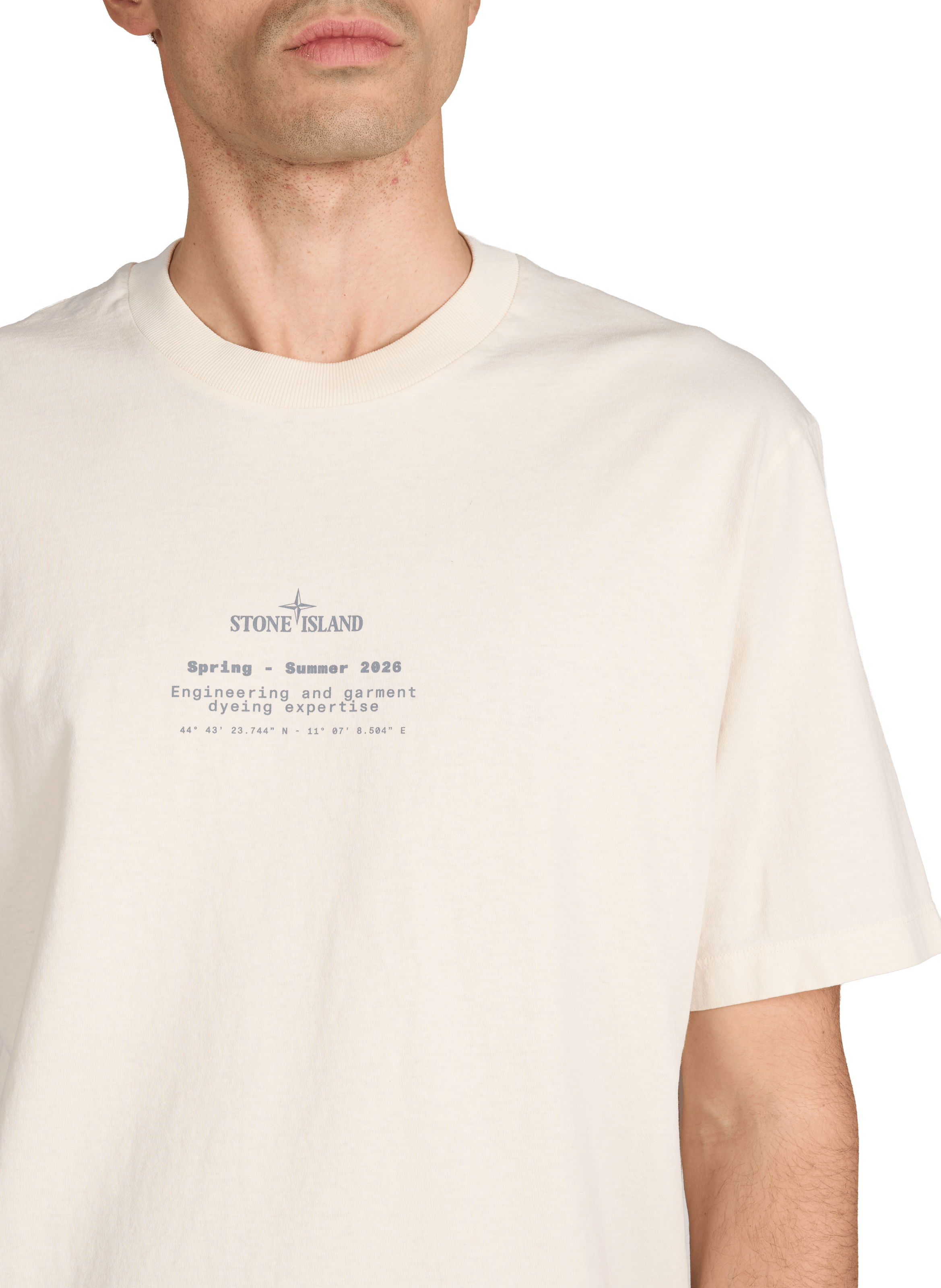 Printed T-shirt STONE ISLAND Beige