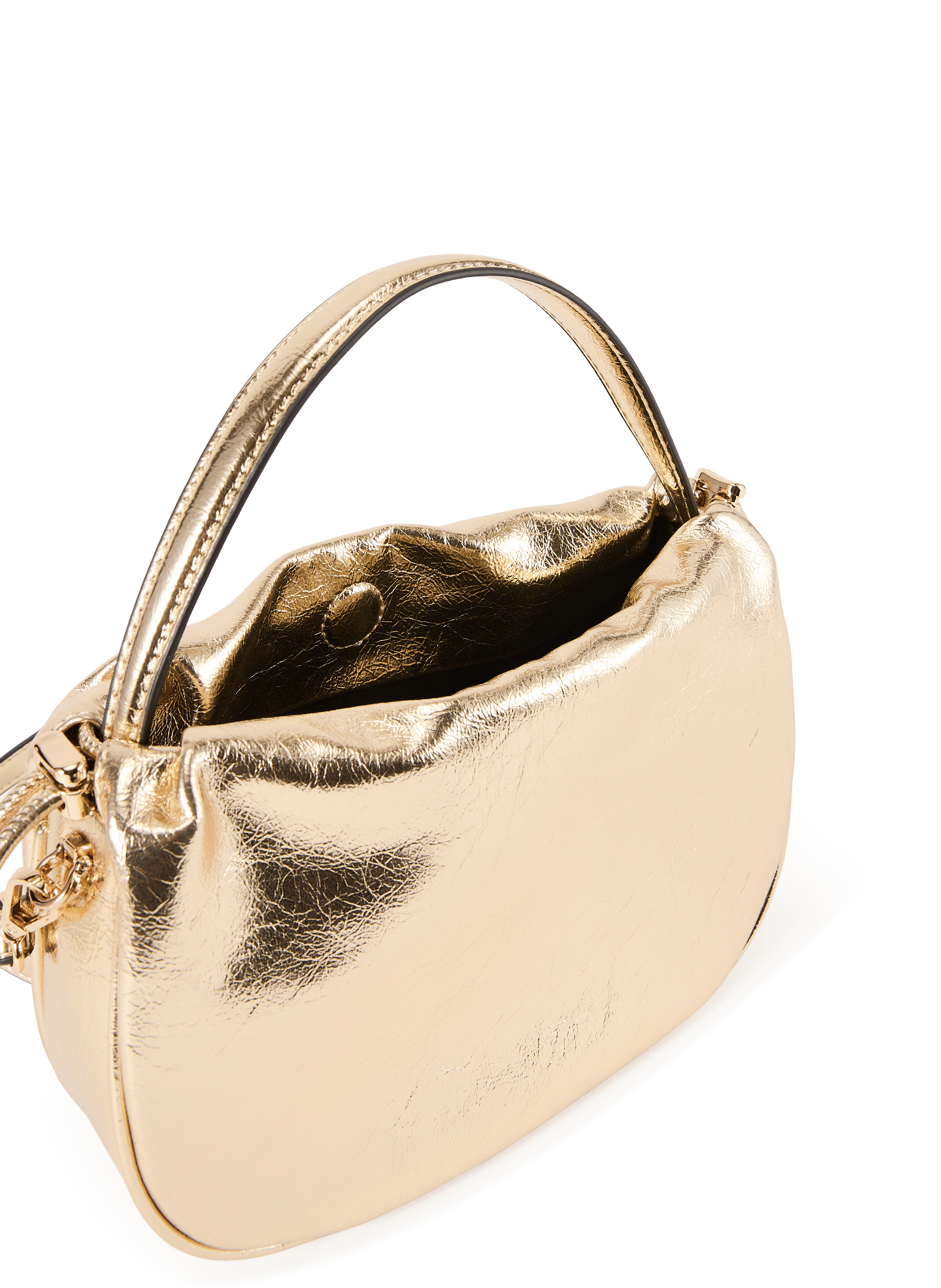 Small solid color handbag AU PRINTEMPS PARIS Golden